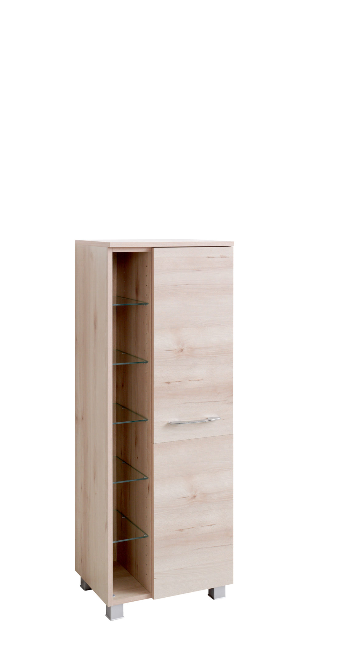Bad-Midischrank Portofino, Iconic buchefarbene Kunststoffoberflächen ... Bad-Midischrank Portofino, Iconic buchefarbene Kunststoffoberflächen ...