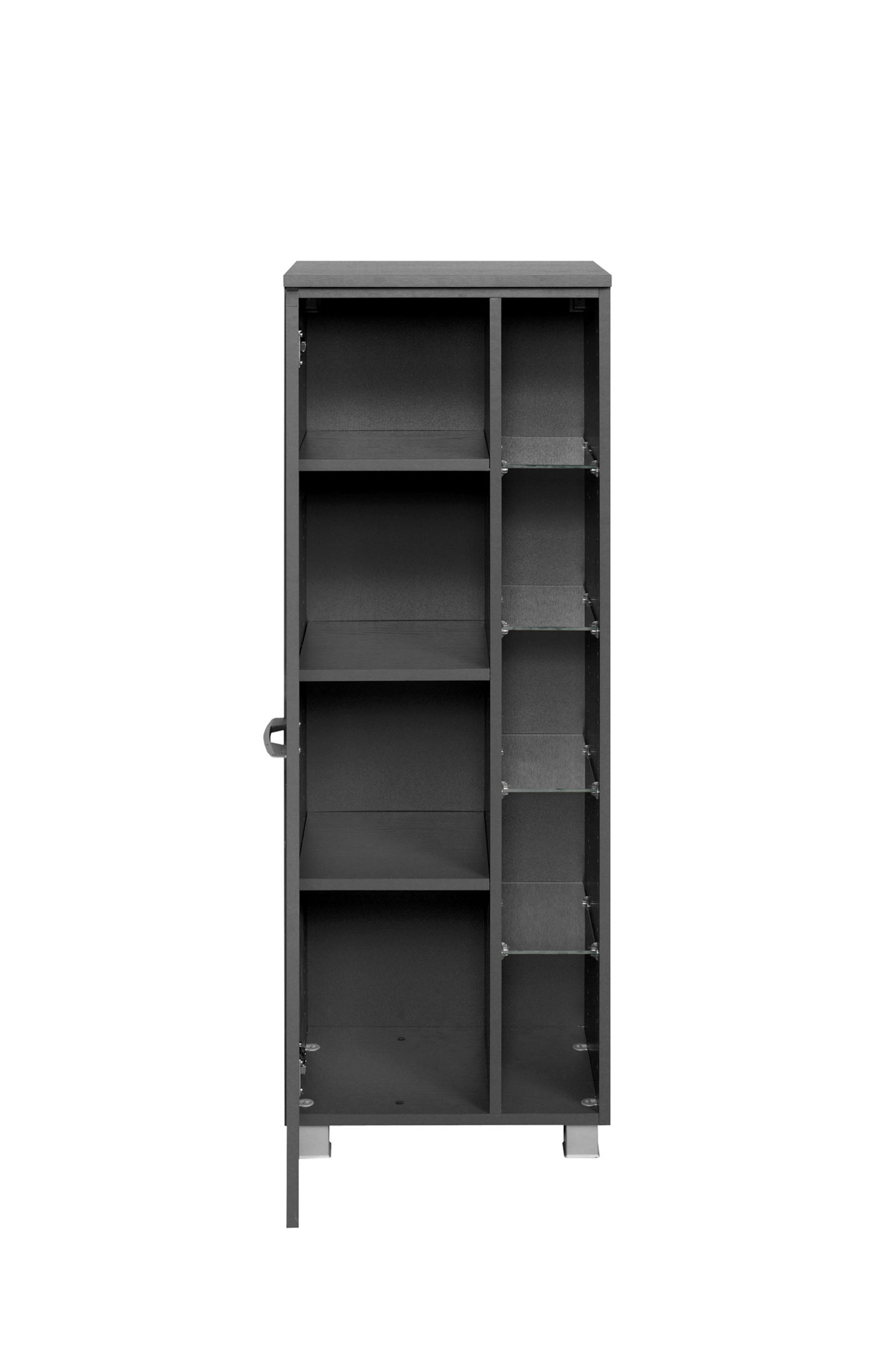 Bad-Midischrank Portofino, anthrazitfarbene Kunststoffoberflächen ... Bad-Midischrank Portofino, anthrazitfarbene Kunststoffoberflächen ...