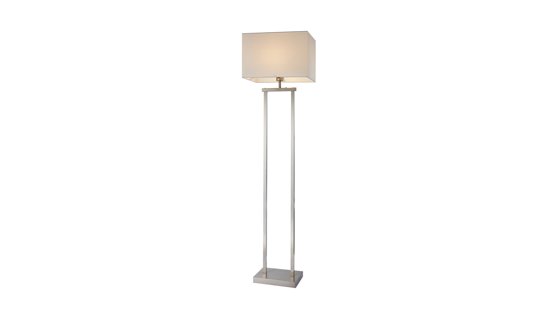 Stehleuchte Art home - nino leuchten aus Metall in Metallfarben Nino LED-Stehleuchte Sydney bzw. Stehlampe Nickel matt & Kunststoff – Höhe ca. 150 cm