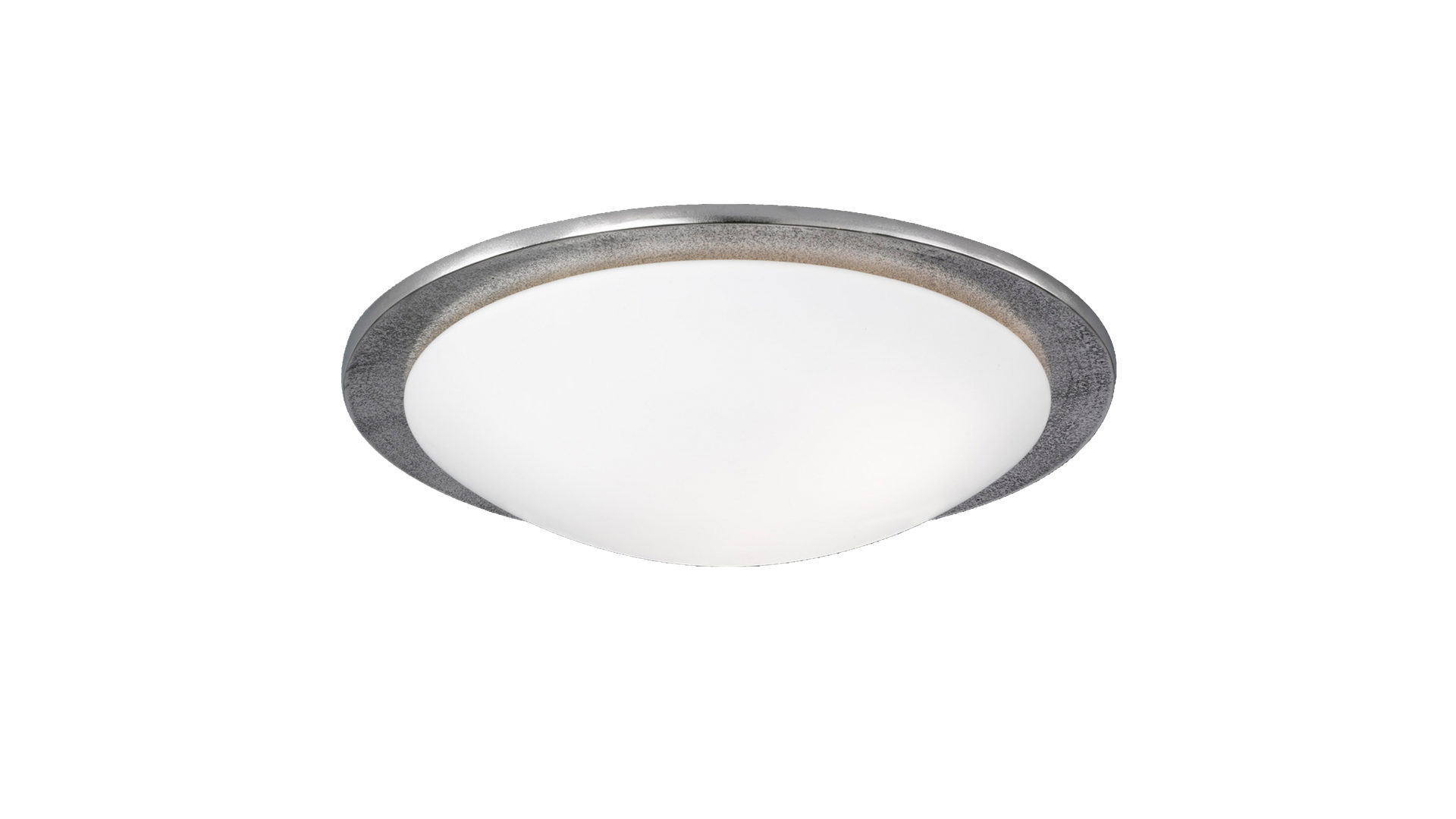 Deckenleuchte Fh fischer & honsel aus Glas in Weiß FH Deckenleuchte Shine bzw. Deckenlampe Nickel & Alabaster – Durchmesser ca. 50 cm