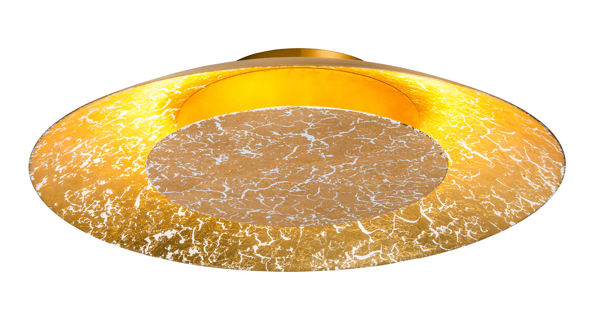Deckenleuchte Nino leuchten aus Metall in Metallfarben Nino LED-Deckenleuchte Dalia goldfarben – Durchmesser ca. 35 cm