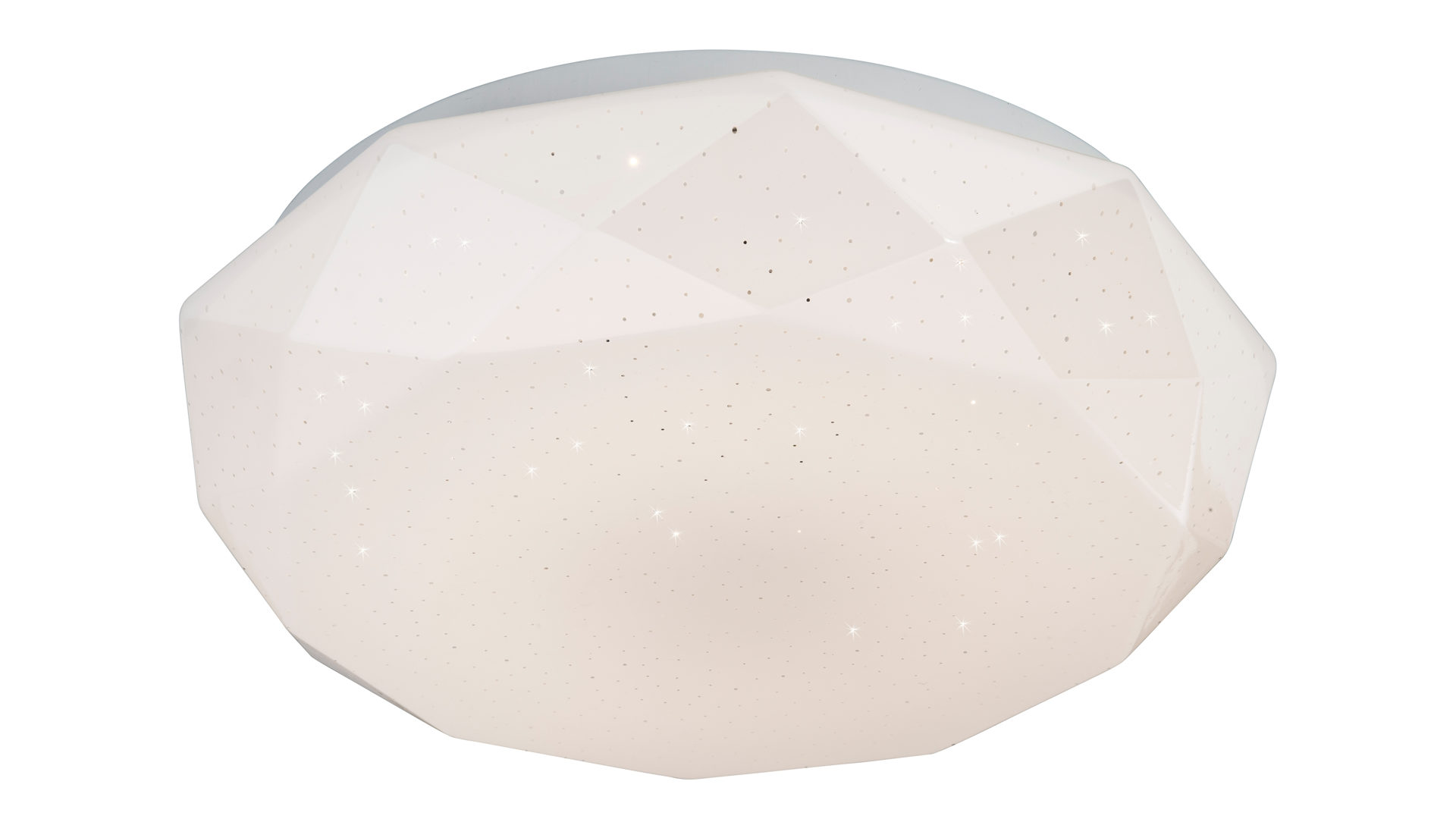 Deckenleuchte Nino leuchten aus Kunststoff in Weiß Nino LED-Deckenleuchte Diamond weißer Kunststoff, Diamond shade – Durchmesser ca. 35 cm