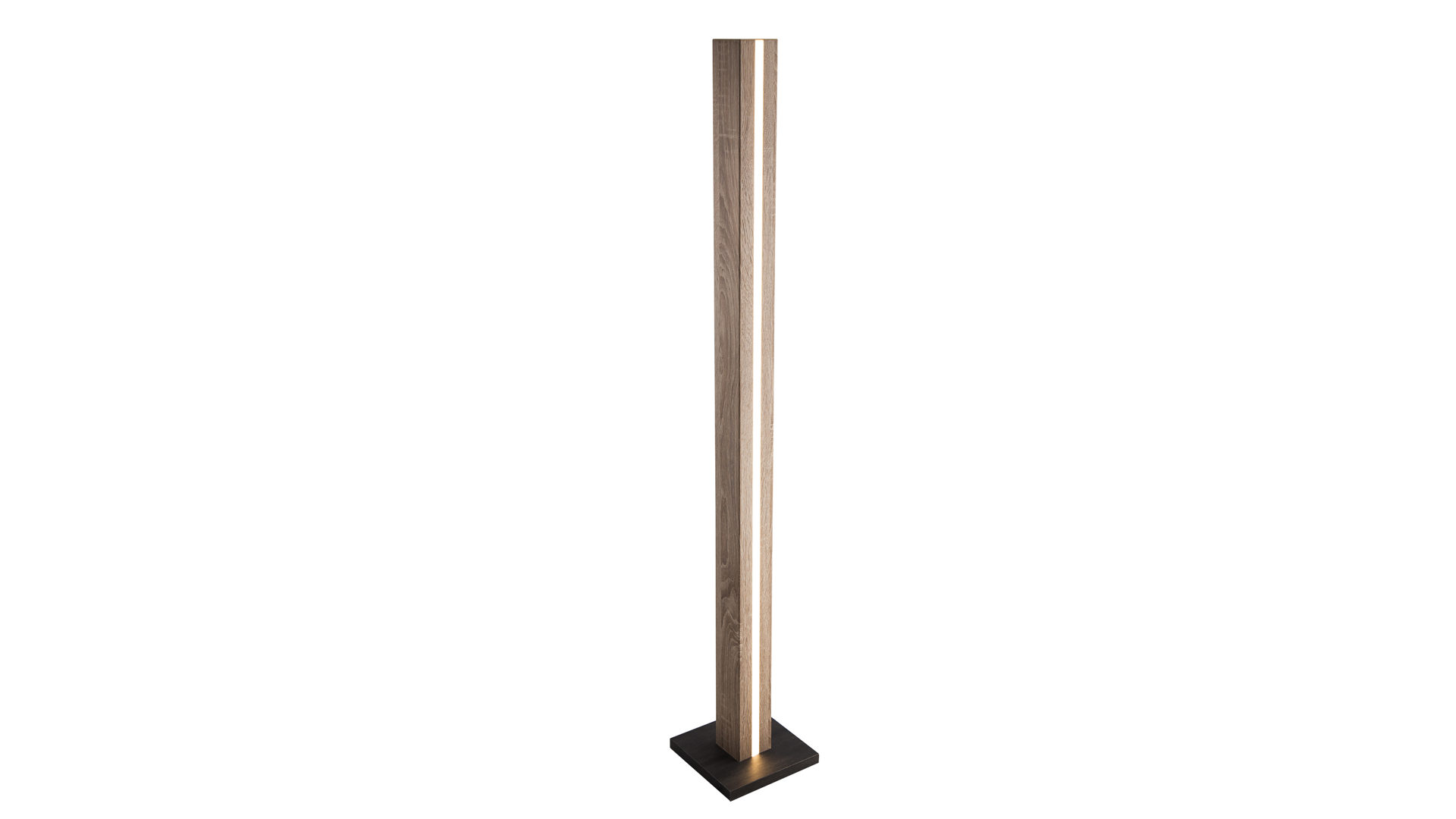 Stehleuchte Nowa (nino) aus Holz in Grau LED-Stehleuchte Self helle Eiche & graphitfarben – Höhe ca. 120 cm