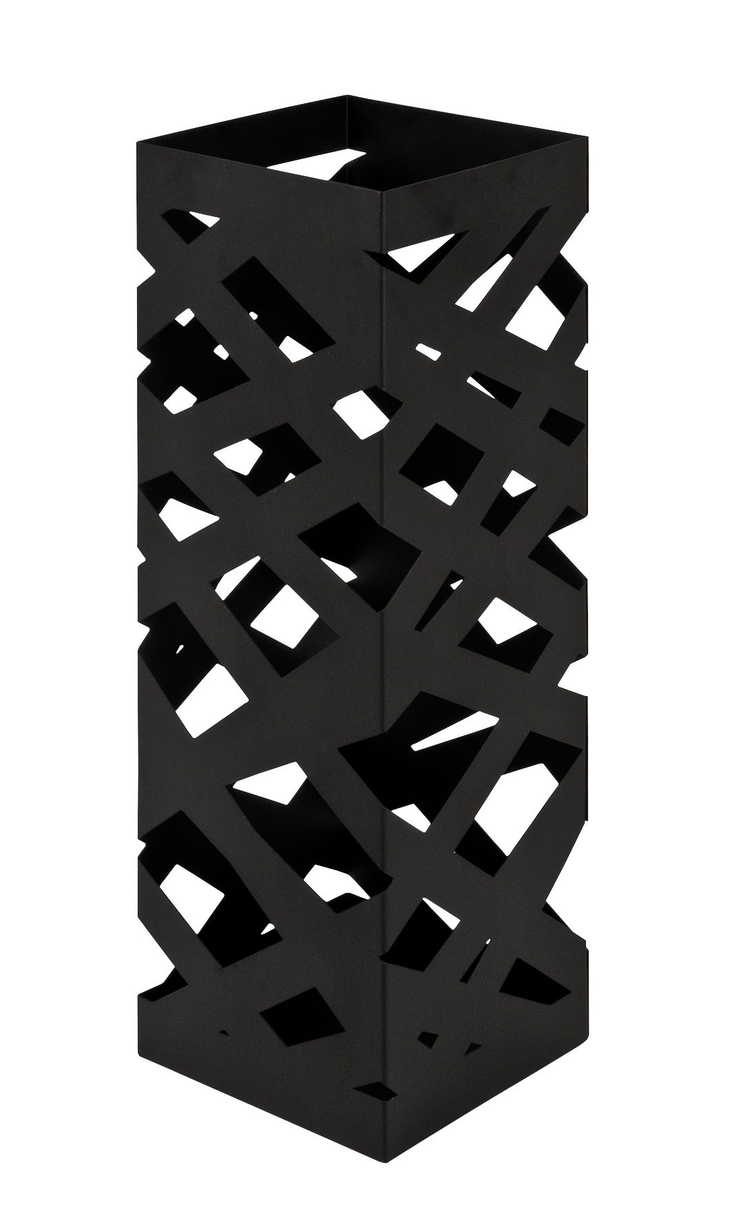 Schirmständer Haku aus Metall in Schwarz Schirmständer schwarzes Metall  – Höhe ca. 48 cm