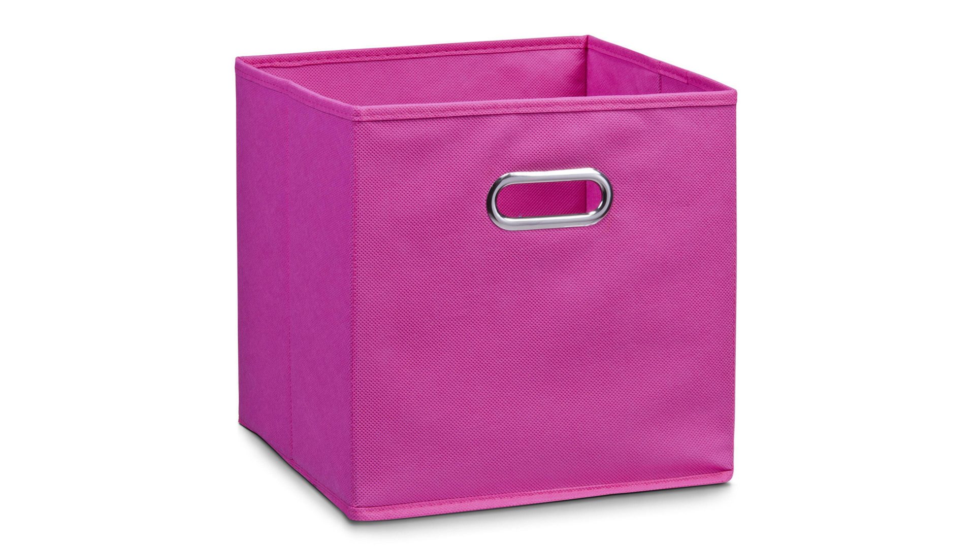 Faltbox Zeller present aus Stoff in Pink Faltbox Lisa pinkes Vlies – ca. 32 x 32 cm