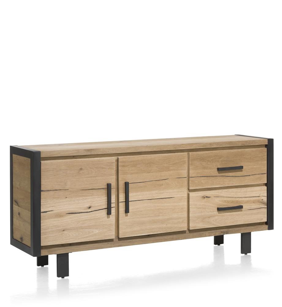 Basisprodukt Habufa aus Holz Metall in Braun Brooklyn Sideboard 37150RWB Brooklyn Sideboard 37150RWB