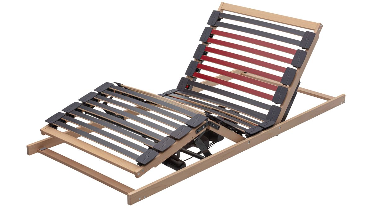 Lattenrost Interliving aus Holz in Holzfarben Interliving Lattenrost Serie 1952 - V6286 dreifach motorisch mit Funk-Fernbedienung – Liegefläche ca. 80 x 200 cm