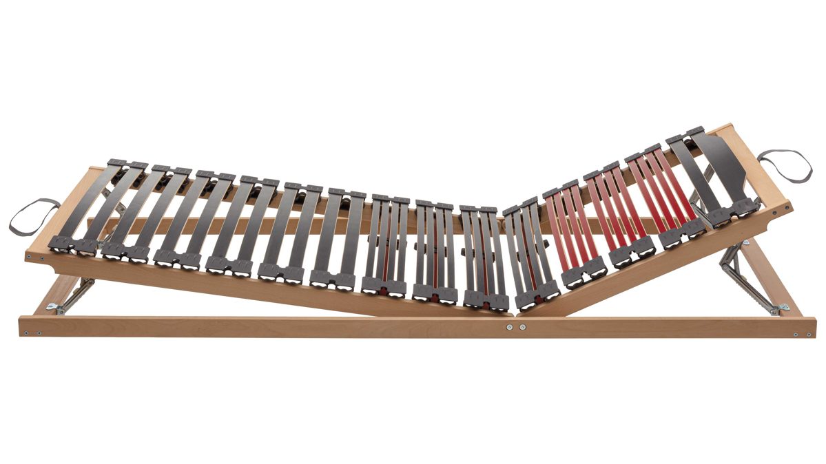 Lattenrost Interliving aus Holz in Holzfarben Interliving Lattenrost Serie 1953 - V6350 manuell verstellbar – Liegefläche ca. 140 x 200 cm