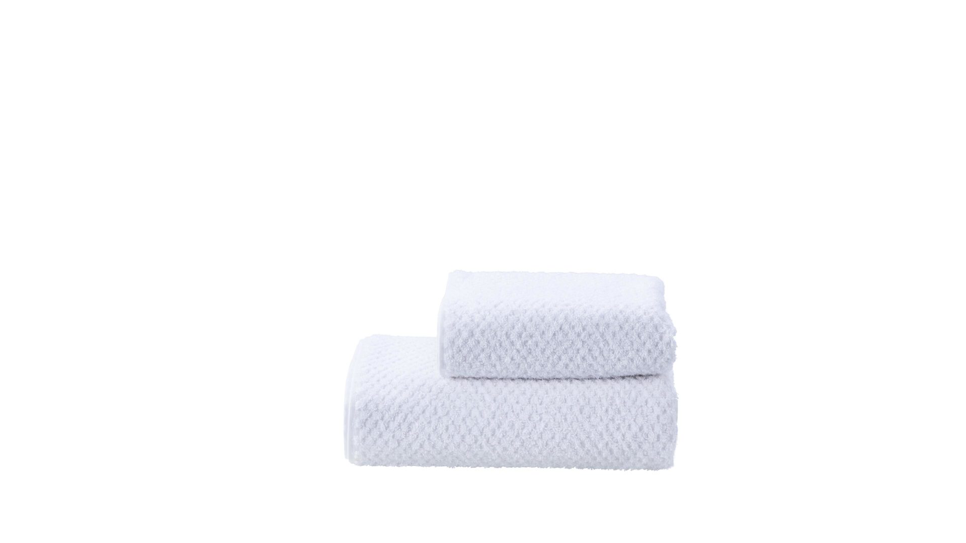 Handtuch-Set Done.® aus Stoff in Weiß done.® Handtuch-Set Provence Honeycomb weiße Baumwolle  – zweiteilig