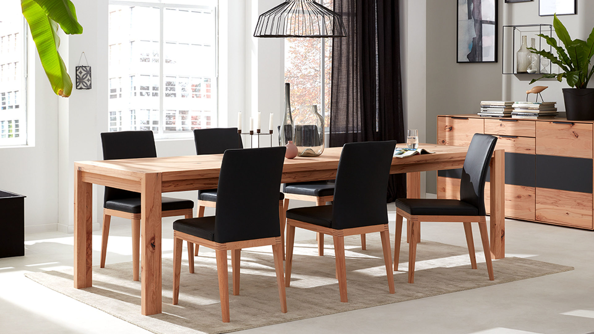 Esstisch Decker | il aus Holz in Holzfarben Interliving Wohnzimmer Serie 2005 – Esstisch Asteiche – ca. 200 x 90 cm