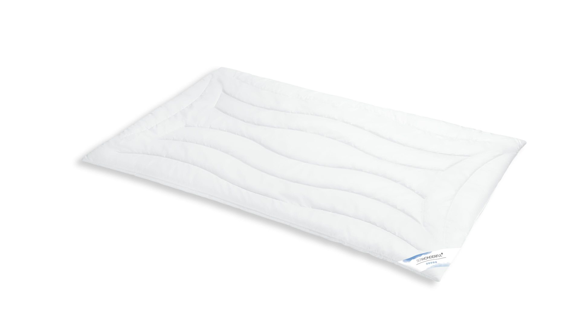Faserdecke SO!WONDERFUL aus Stoff in Weiß SO!WONDERFUL Duo-Faserdecke Exclusiv Hollofil Spring, 1150 g – ca. 155 x 220 cm