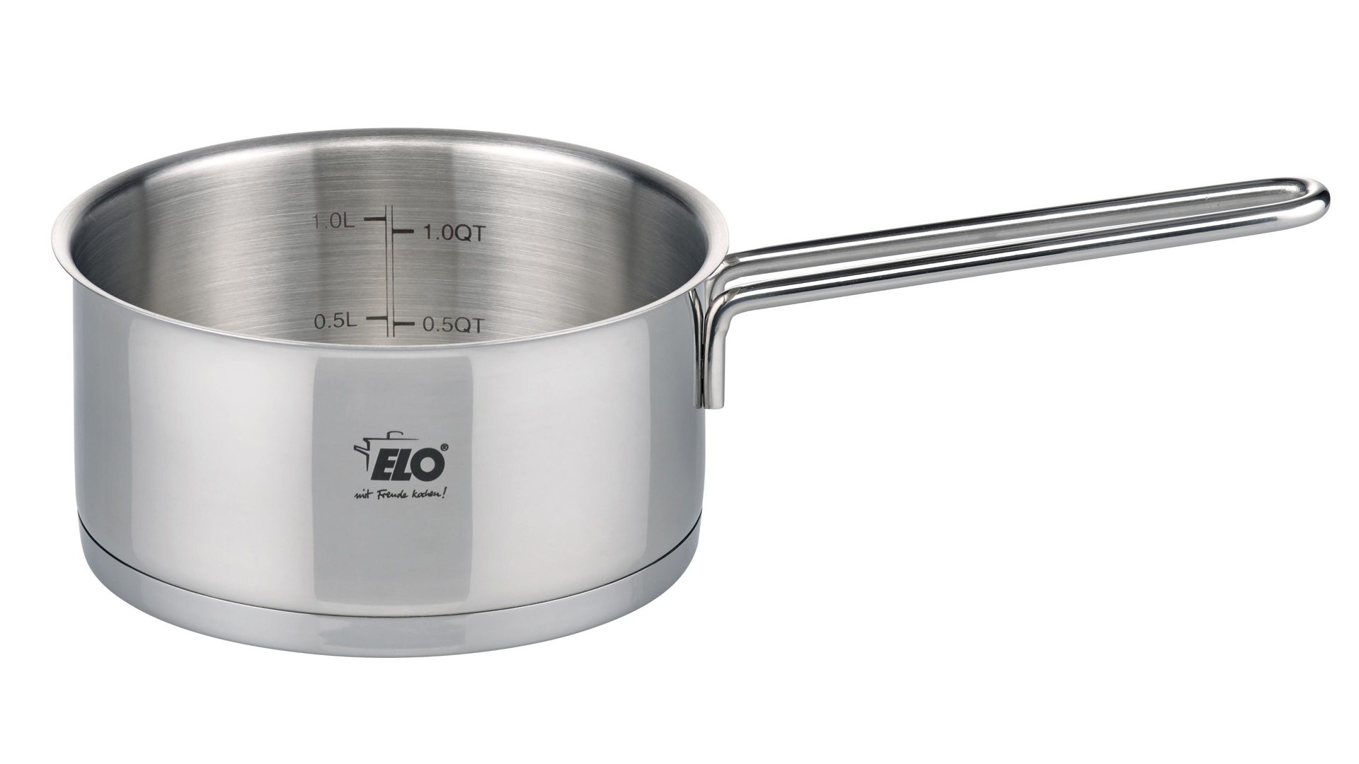 Topf Elo aus Metall in Metallfarben ELO® Stielkasserolle Citrin Edelstahl – Durchmesser ca. 16 cm