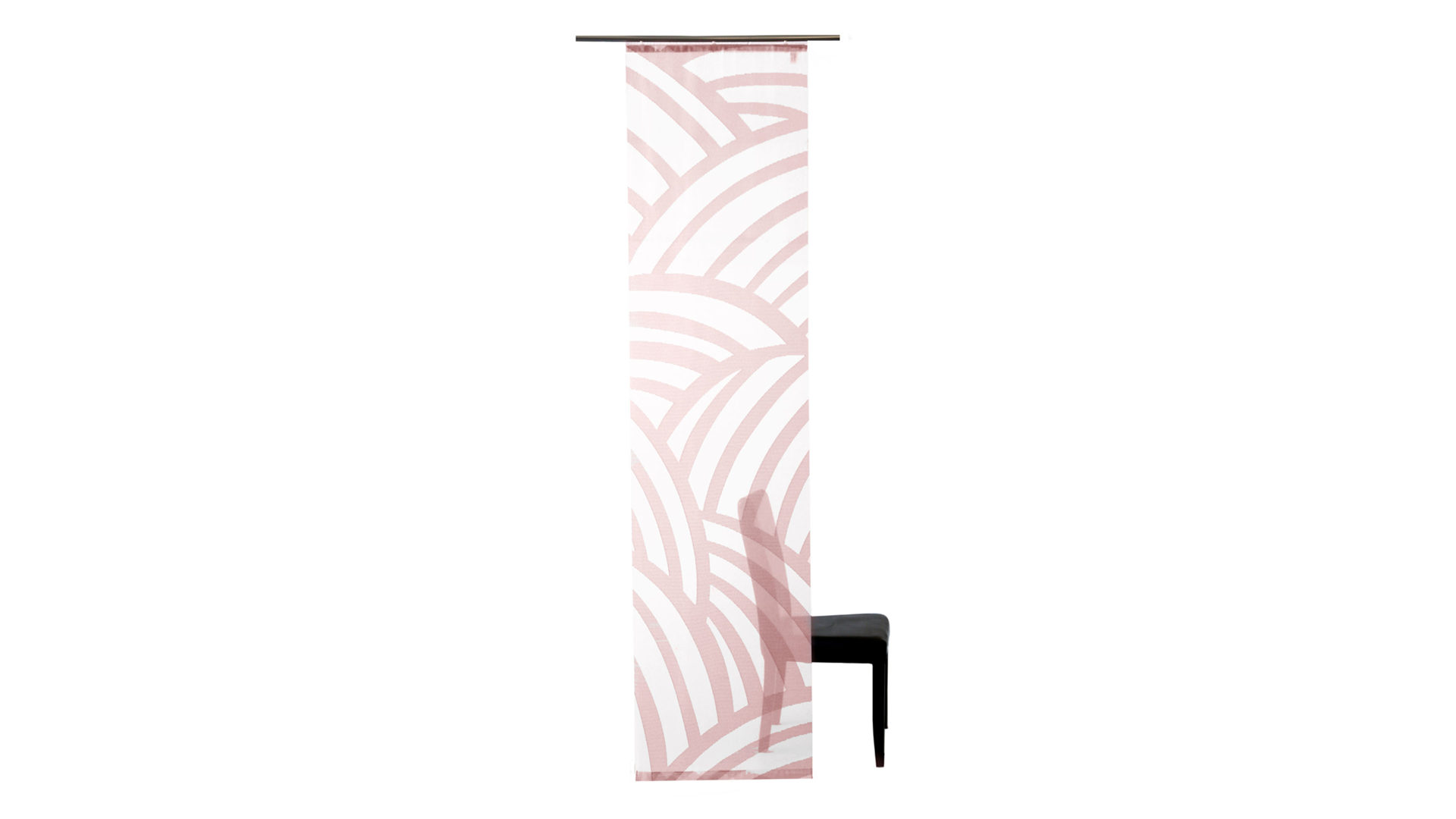Flächenvorhang Indes fuggerhaus textil gmbh aus Stoff in Pastell HOMING Flächenvorhang Lukas rose grafisch gemustert - ca. 60 x 245 cm