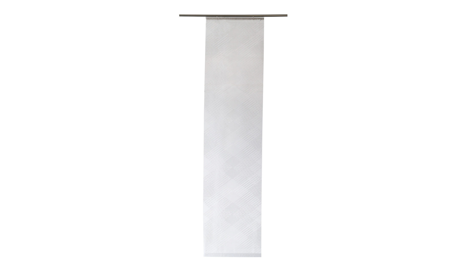 Flächenvorhang Indes fuggerhaus textil gmbh aus Stoff in Weiß HOMING Flächenvorhang Milo weiß grafisch gemustert - ca. 60 x 245 cm
