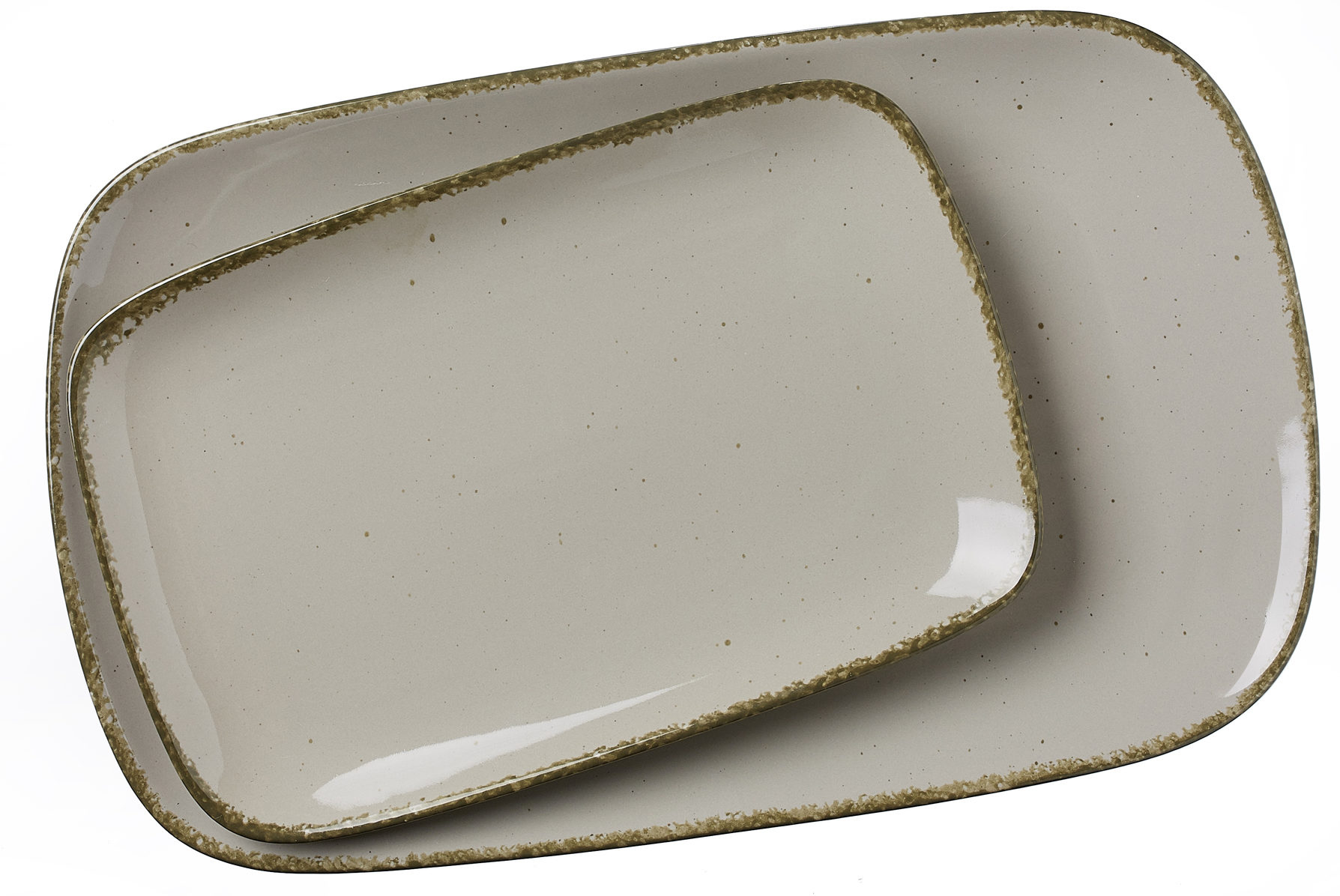 Tafelservice Ritzenhoff & breker aus Porzellan in Grau Servierplatten Casa graues Porzellan - 2-teilig, Platten