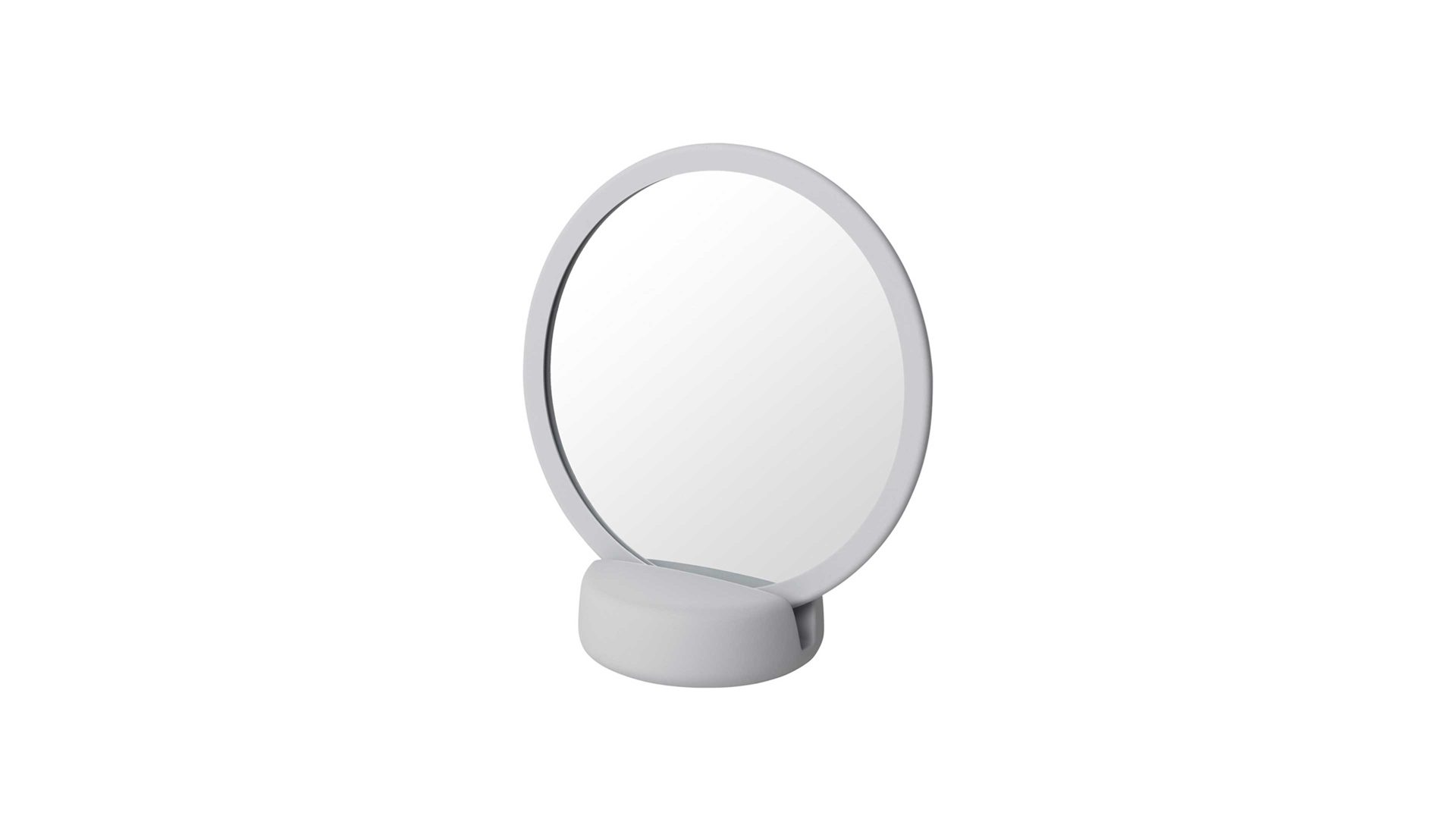 Kosmetikspiegel Blomus aus Keramik in Grau blomus Kosmetikspiegel Sono hellgraue Keramik – Höhe ca. 19 cm