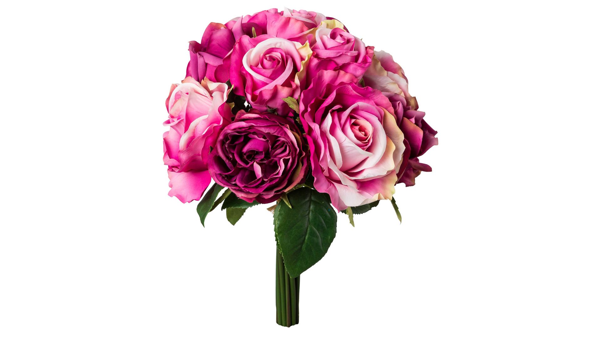 Blume Gasper gmbh aus Stoff in Lila Rosenbouquet lilafarbene Textilblüten – Höhe ca. 36 cm