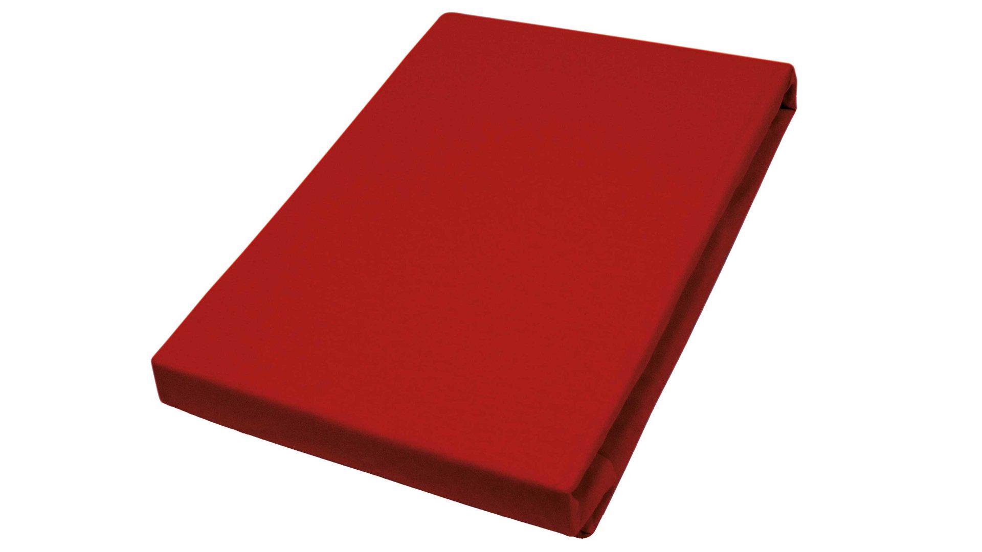 Spannbettlaken H. g. hahn haustextilien® aus Stoff in Rot HAHN Spannbettlaken roter Baumwolljersey - ca. 100 x 200 cm