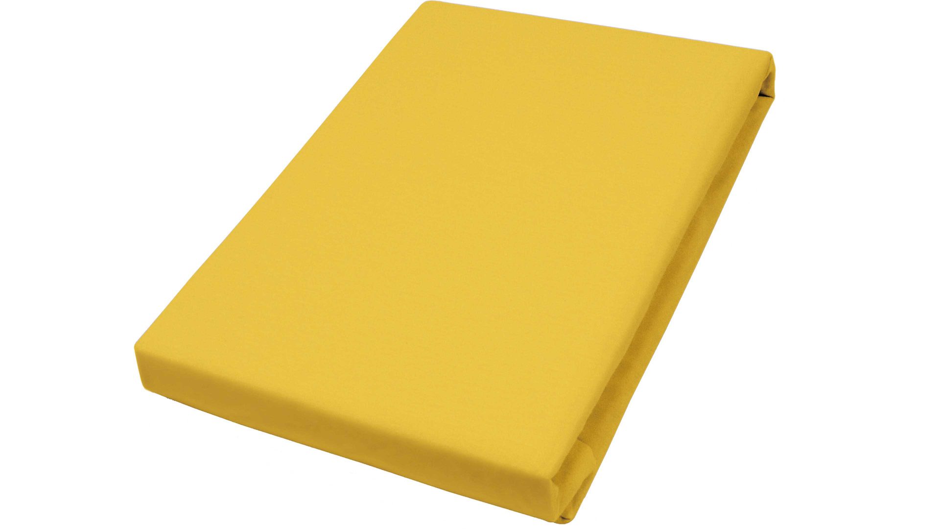 Spannbettlaken H.g. hahn haustextilien aus Stoff in Gelb HAHN Spannbettlaken gelber Baumwolljersey - ca. 190 x 200 cm
