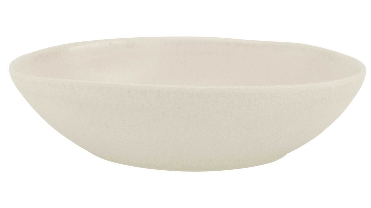 Suppenteller Creatable aus Steinzeug in Beige CREATABLE Pietra – Salat & Pastateller sandfarbenes Steinzeug – ca. 21 x 17 cm