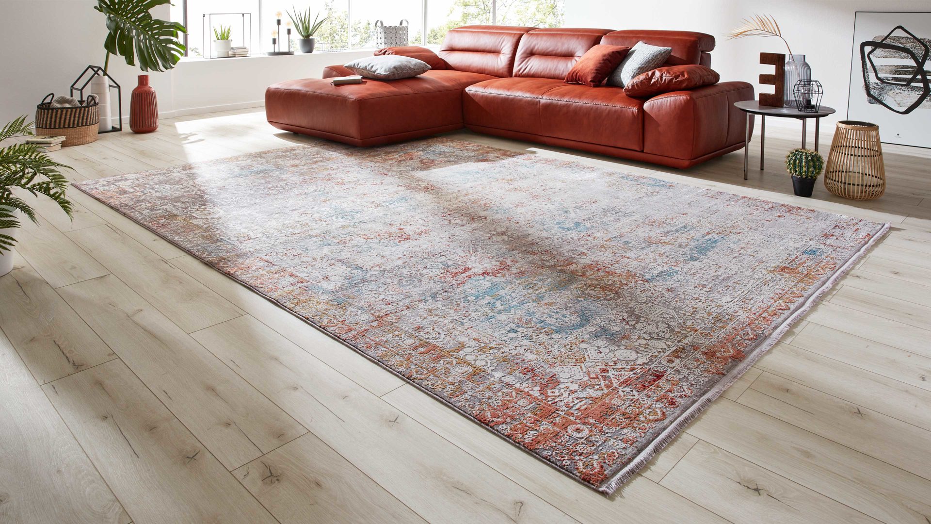 Webteppich Interliving aus Mischgewebe in Mehrfarbig Interliving Teppich Serie L-8610 Multicolor 598 – ca. 240 x 340 cm