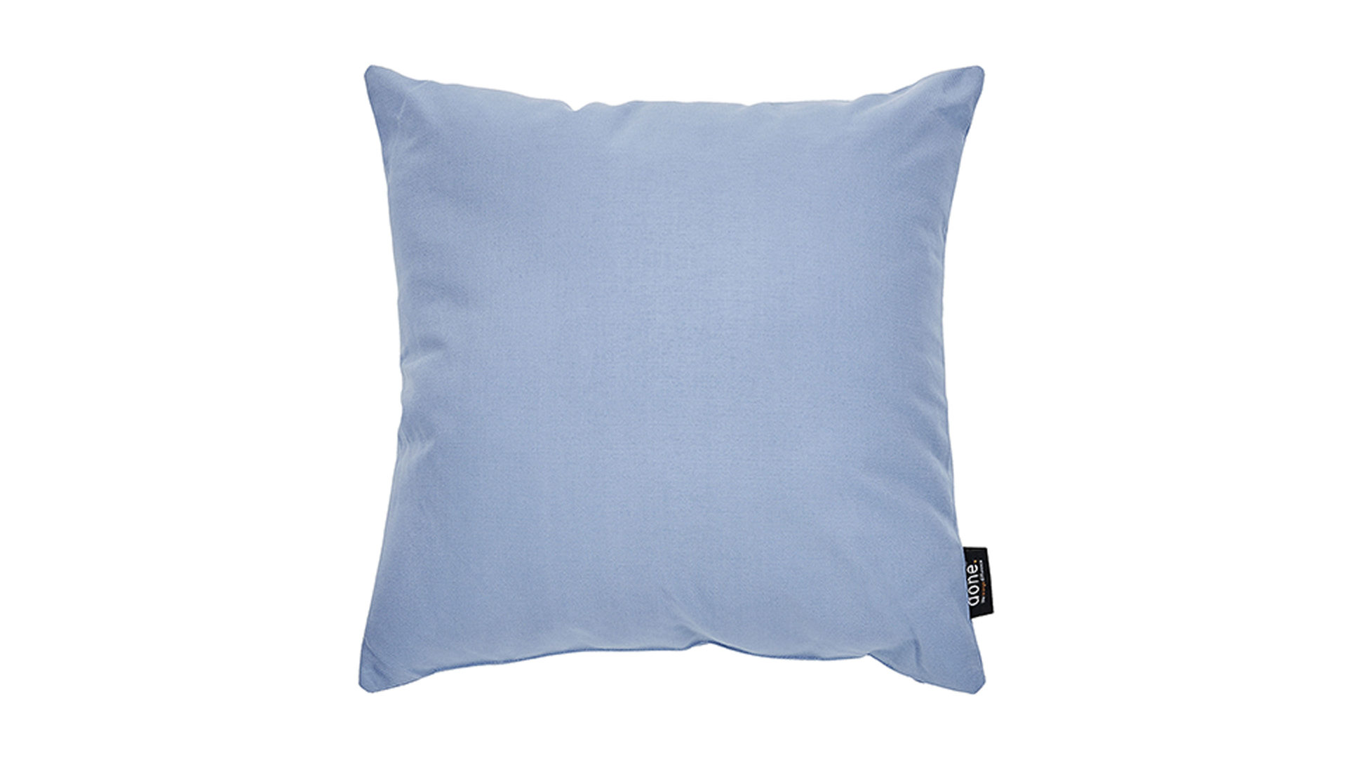 Einzelkissen Done® be different aus Kunstfaser in Hellblau DONE® Kissen Cushion Outside graublauer Olefinbezug – ca. 45 x 45 cm