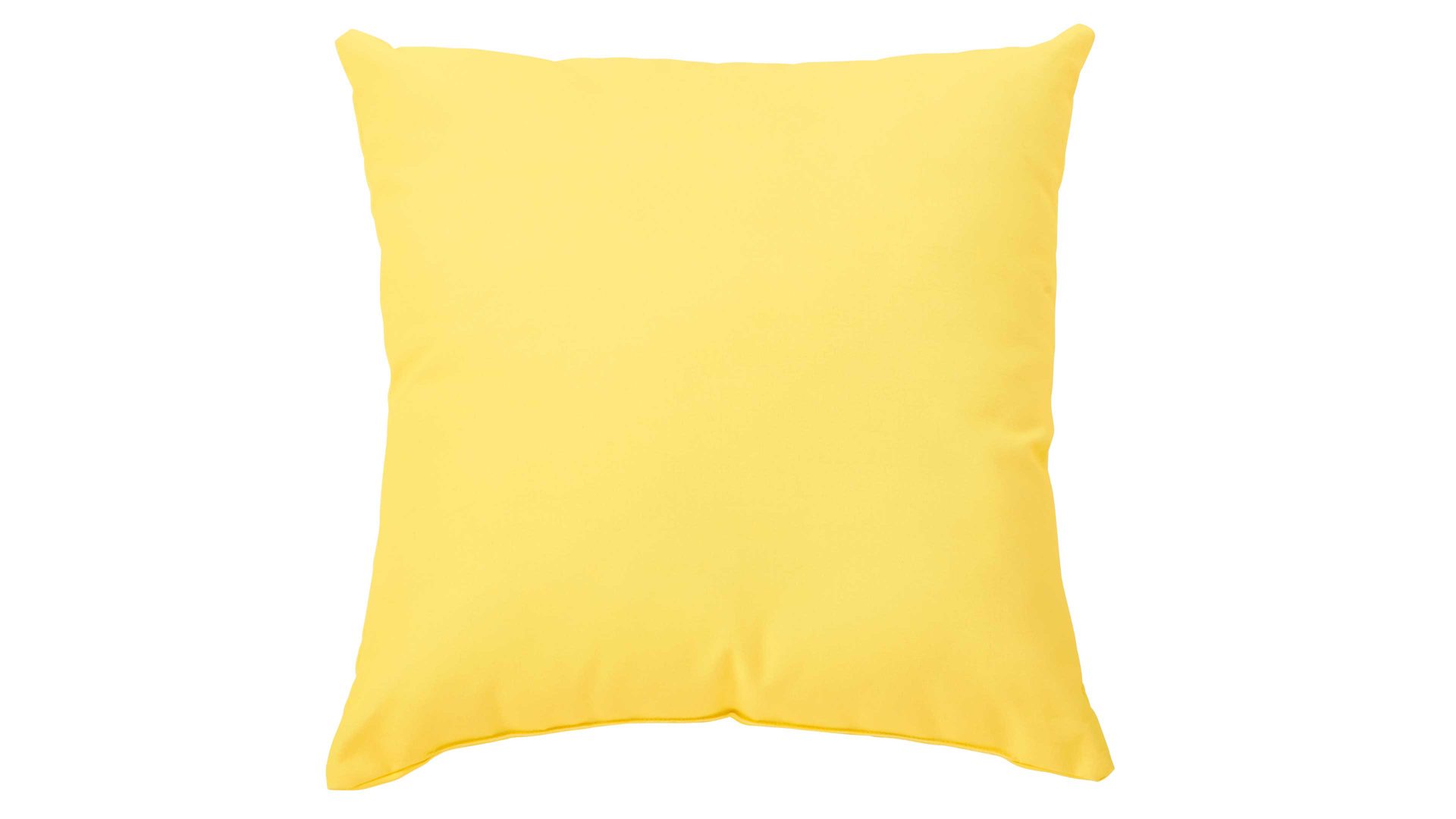 Einzelkissen Done® be different aus Kunstfaser in Gelb DONE® Kissen Cushion Outside lemongelber Olefinbezug – ca. 45 x 45 cm