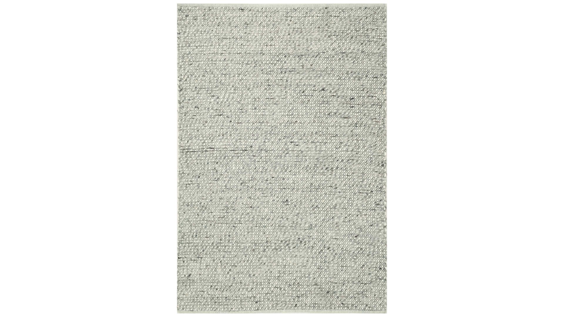 Handwebteppich Interliving aus Naturfaser in Weiß Interliving Teppich Serie B-8001 Kalkstein – ca. 200 x 290 cm