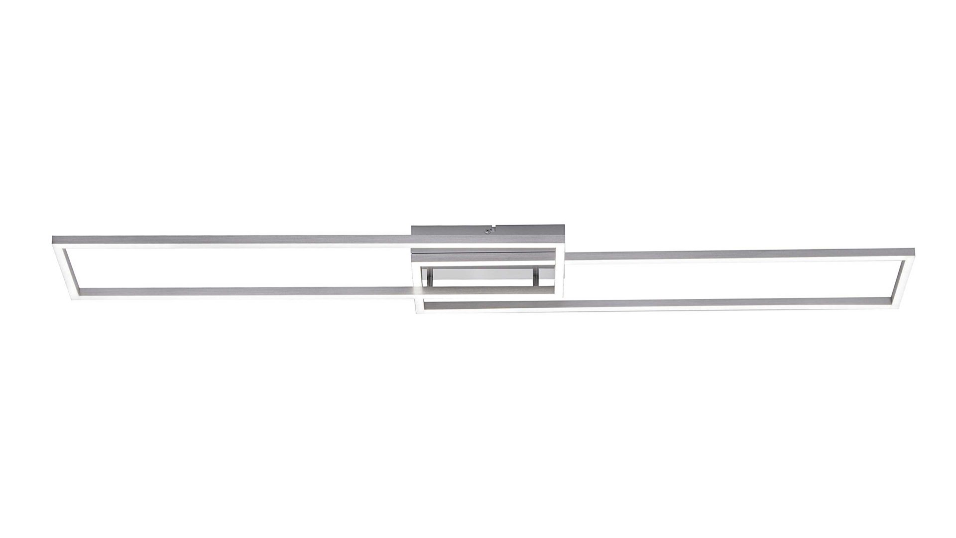Deckenleuchte Leuchten direkt aus Metall in Metallfarben LeuchtenDirekt Deckenlampe Iven Stahl – Länge ca. 110 cm