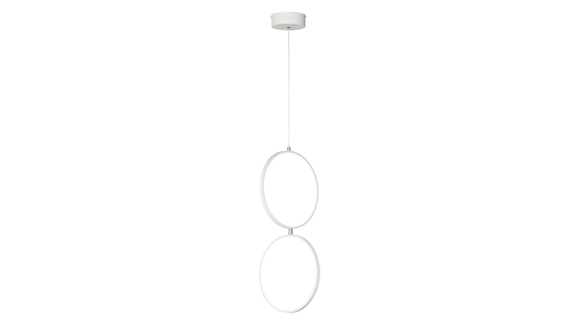 Pendelleuchte Trio leuchten aus Metall in Weiß TRIO Hängelampe Rondo mattweißes Metall – Höhe ca. 150 cm