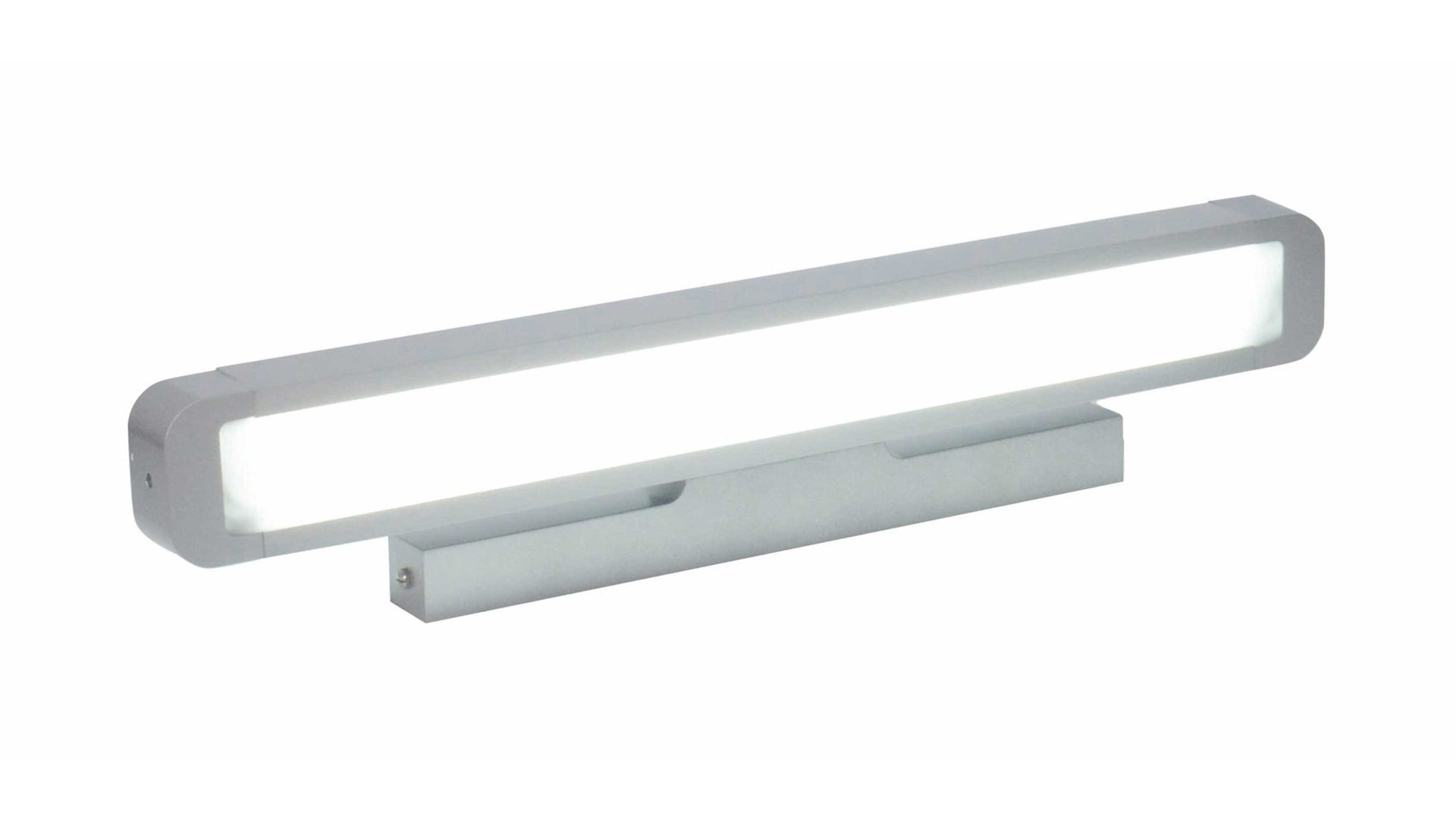 Wandleuchte Näve aus Metall in Metallfarben näve Decken- und Wandleuchte Blocks silberfarben – Länge ca. 58 cm