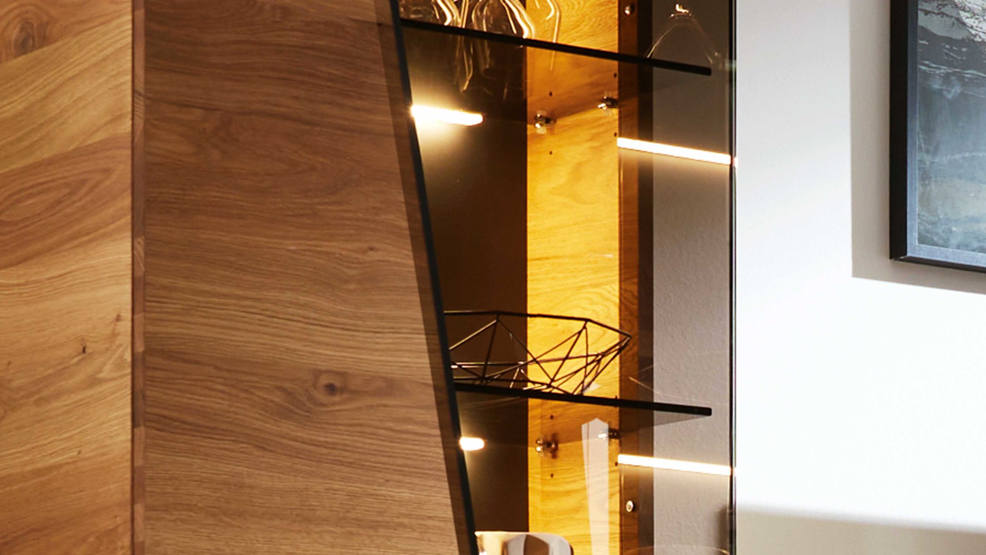 LED-Beleuchtung Interliving aus Kunststoff in Weiß Interliving Wohnzimmer Serie 2021 - LED-Beleuchtung 99 KR WW 51 1,44 Watt - Länge ca. 33 cm