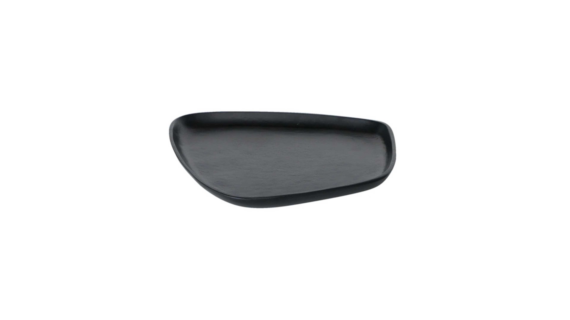 Tablett Boltze aus Metall in Schwarz Tablett Marlisa schwarzes Aluminium - ca. 30 x 28 cm