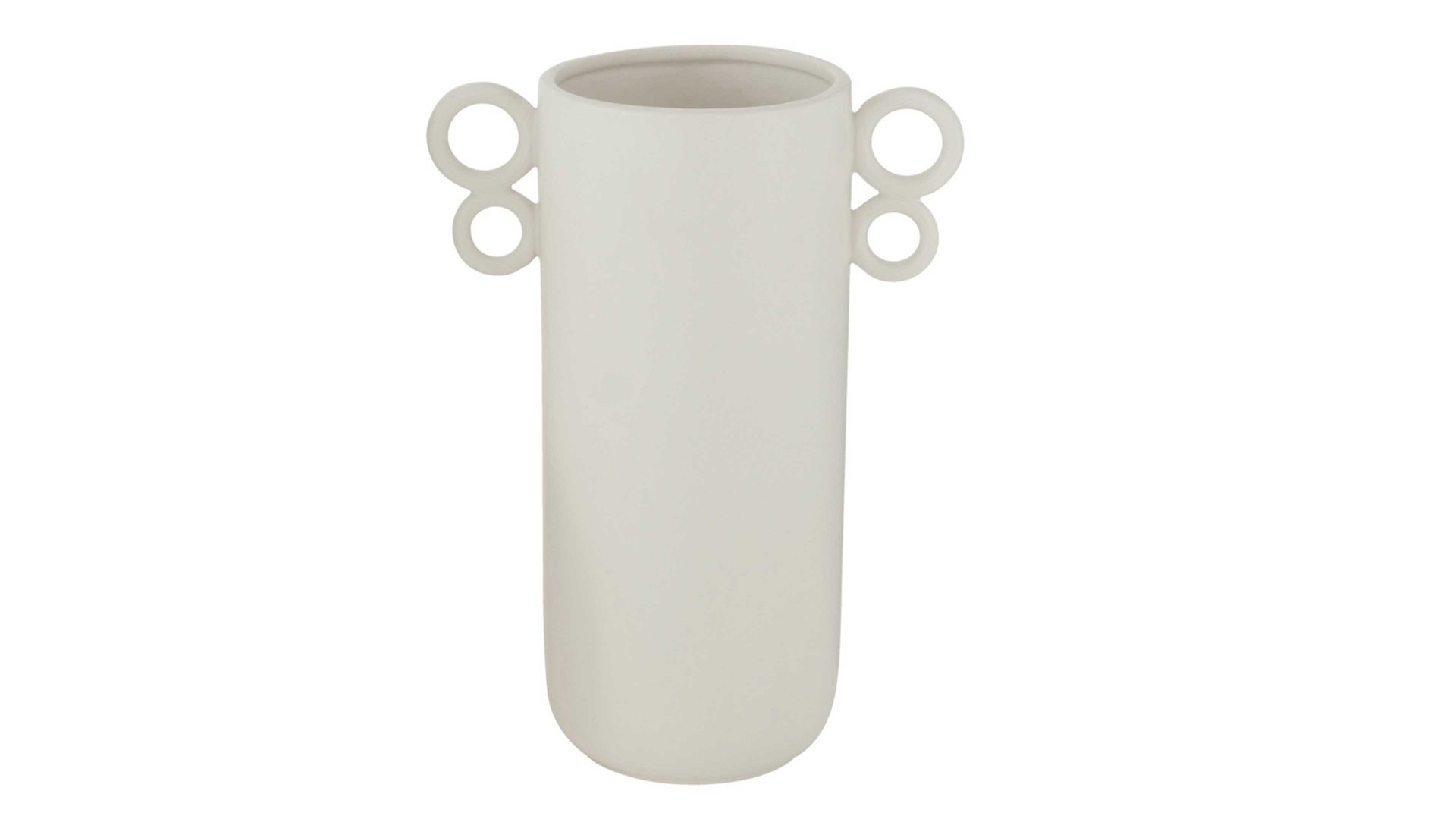 Vase Interliving BEST BUDDYS! aus Keramik in Weiß Interliving BEST BUDDYS! Vase Shonda mattweißes Steingut - Durchmesser ca. 14 cm
