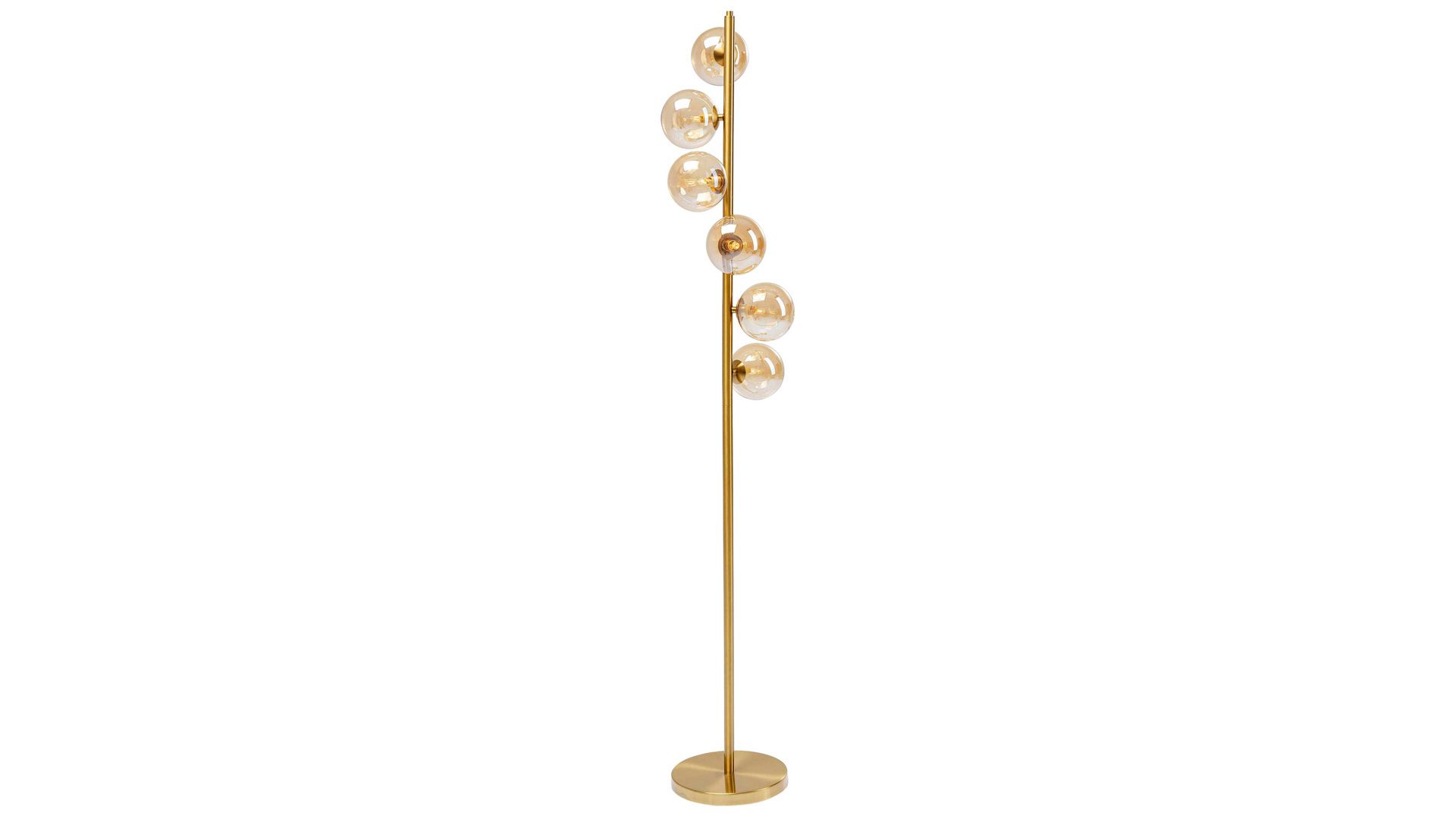 Stehleuchte Kare design aus Glas in Gold KARE DESIGN Stehleuchte Scala Balls goldfarbenes Metall - Höhe ca. 160 cm
