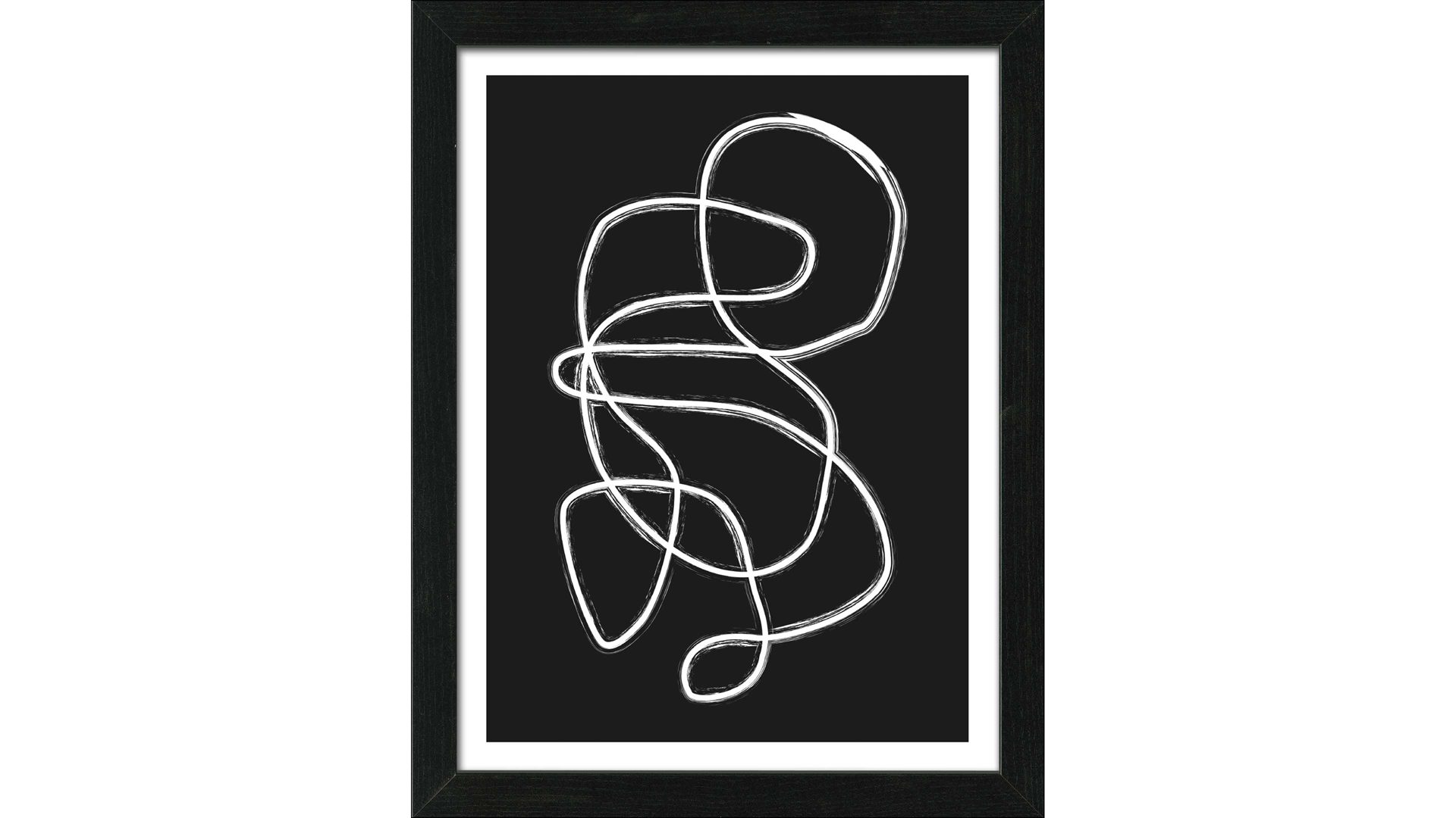 Kunstdruck Interliving BEST BUDDYS! aus Karton / Papier / Pappe in Weiß Interliving BEST BUDDYS!  Kunstdruck Scandic Living Lines and shapes I - ca. 35 x 45 cm