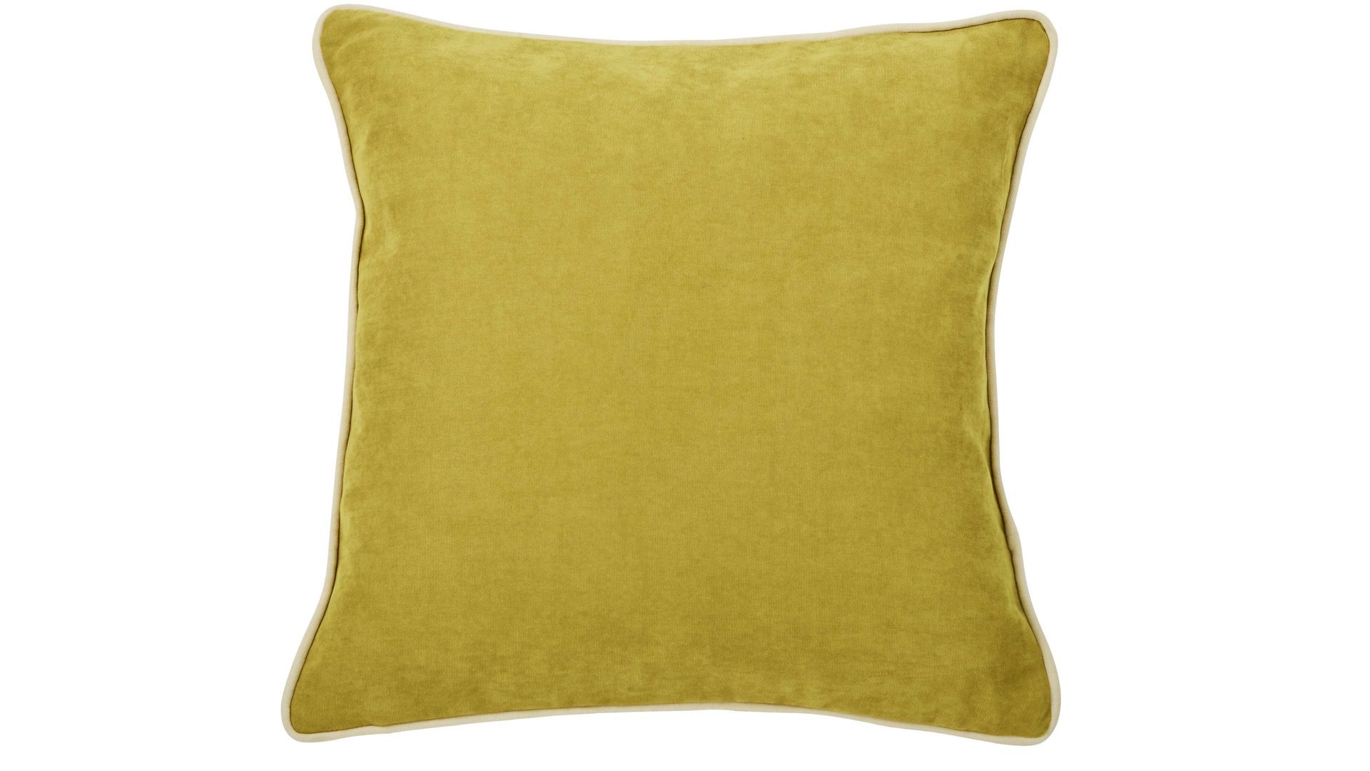 Kissenbezug /-hülle Done.® aus Kunstfaser in Grün done.® Kissenhülle Cushion Joy apfelgrüner Veloursbezug - ca. 65 x 65 cm