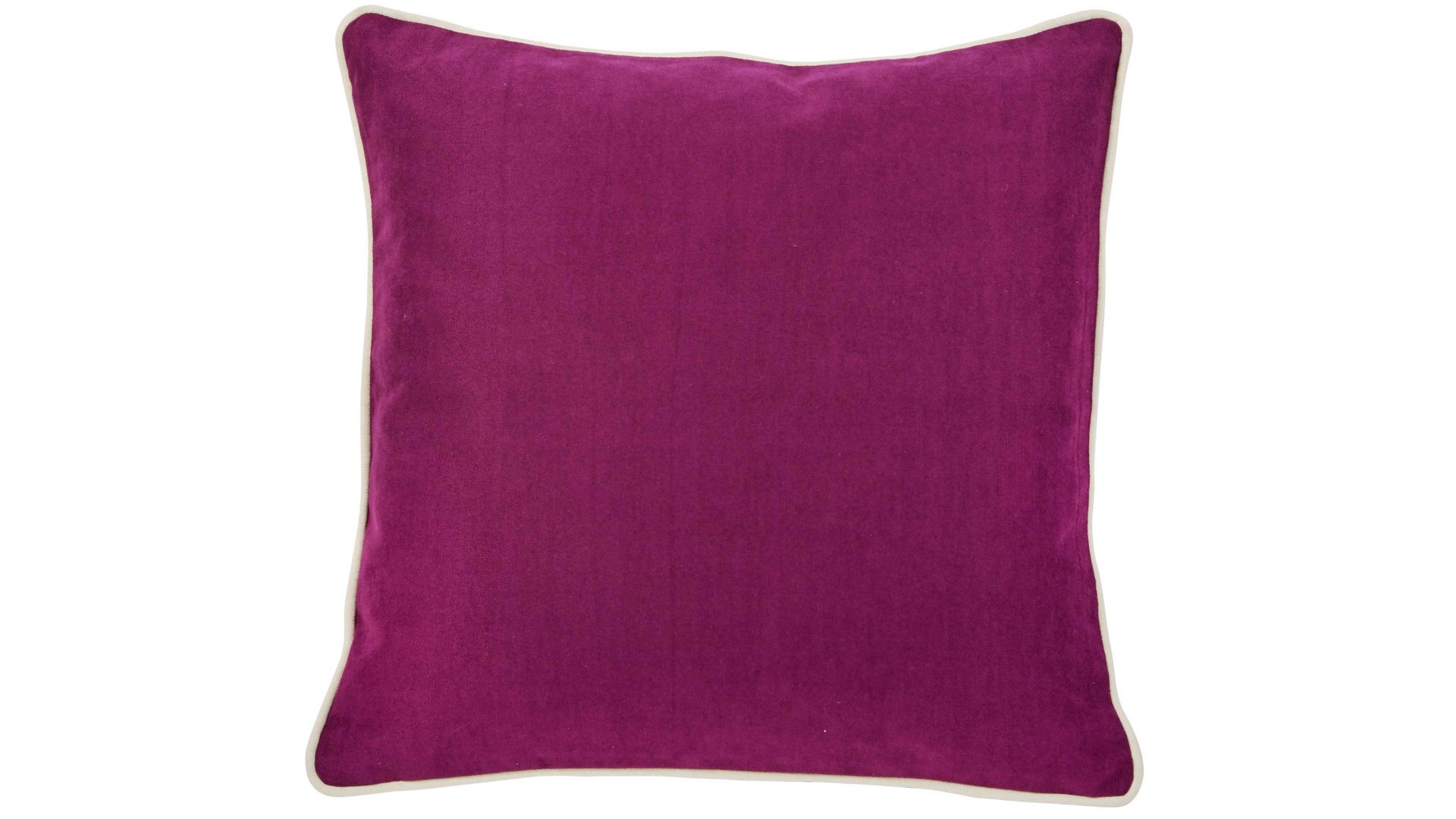 Kissenbezug /-hülle Done.® aus Kunstfaser in Lila done.® Kissenhülle Cushion Joy beerefarbener Veloursbezug - ca. 65 x 65 cm