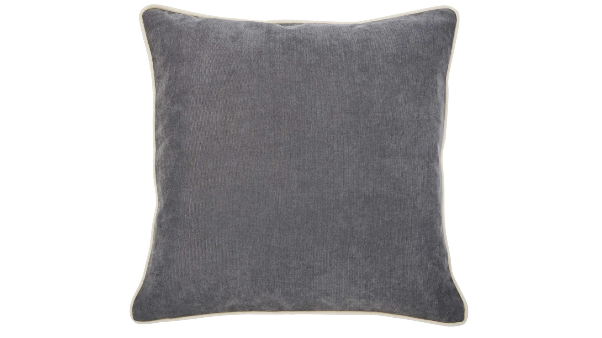 Kissenbezug /-hülle Done.® aus Kunstfaser in Grau done.® Kissenhülle Cushion Joy grauer Veloursbezug - ca. 45 x 45 cm