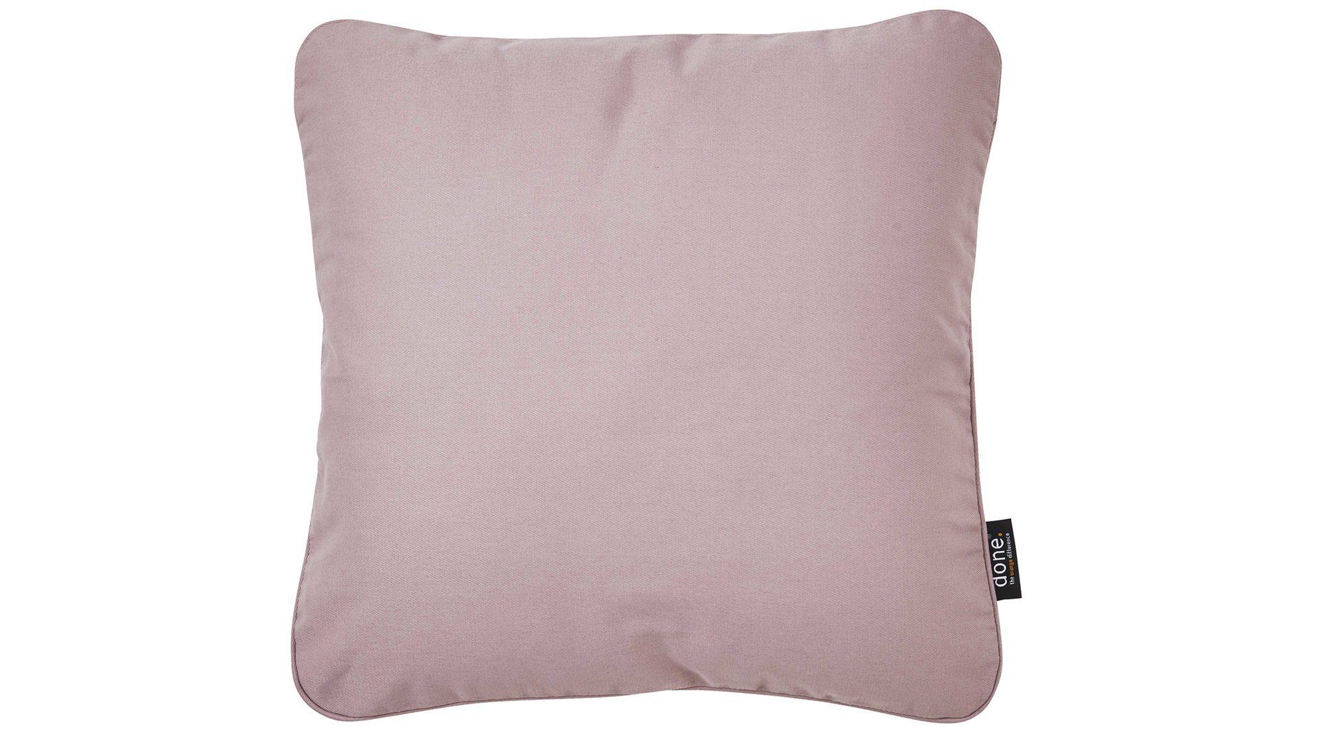 Kissenbezug /-hülle Done.® aus Baumwolle in Rosa done.® Kissenhülle Cushion Uni altrosé Panamabezug - ca. 65 x 65 cm
