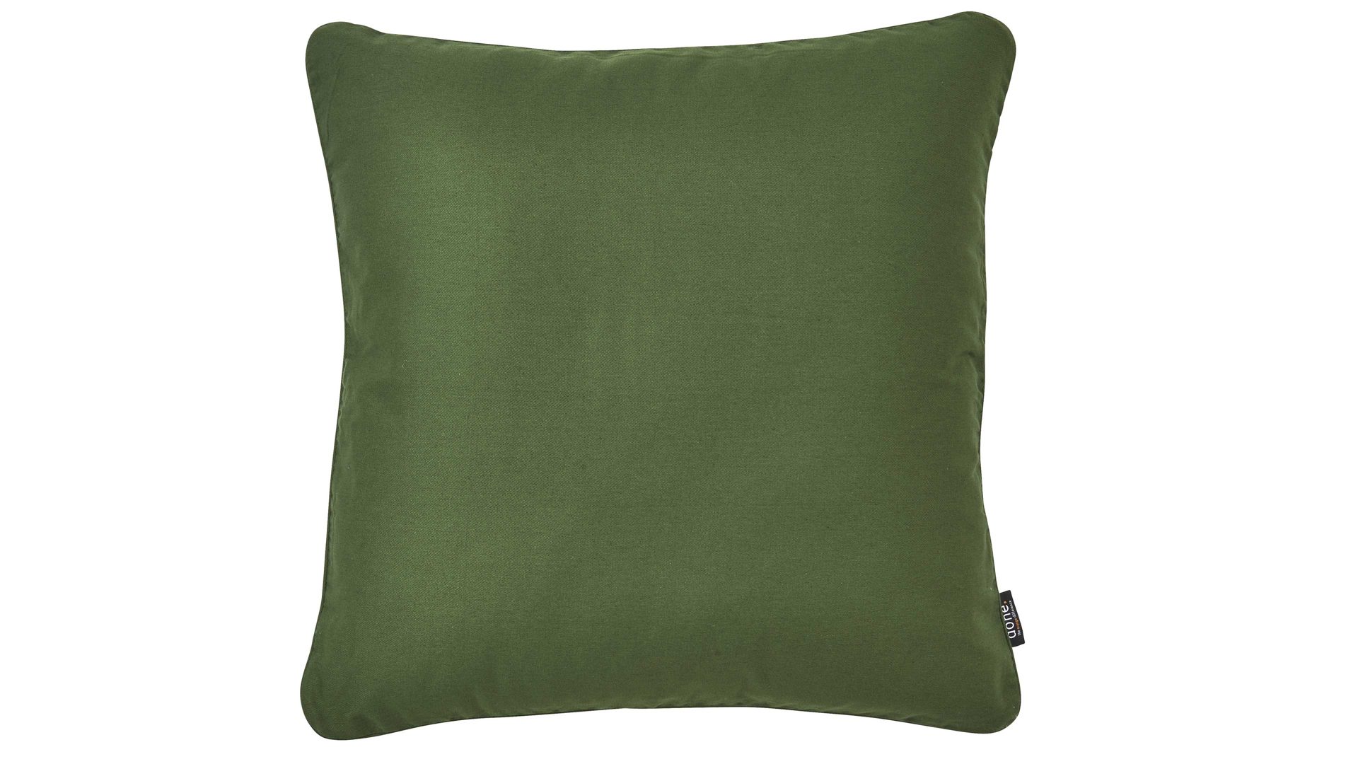 Kissenbezug /-hülle Done.® aus Baumwolle in Dunkelgrün done.® Kissenhülle Cushion Uni khakifarbener Panamabezug - ca. 65 x 65 cm