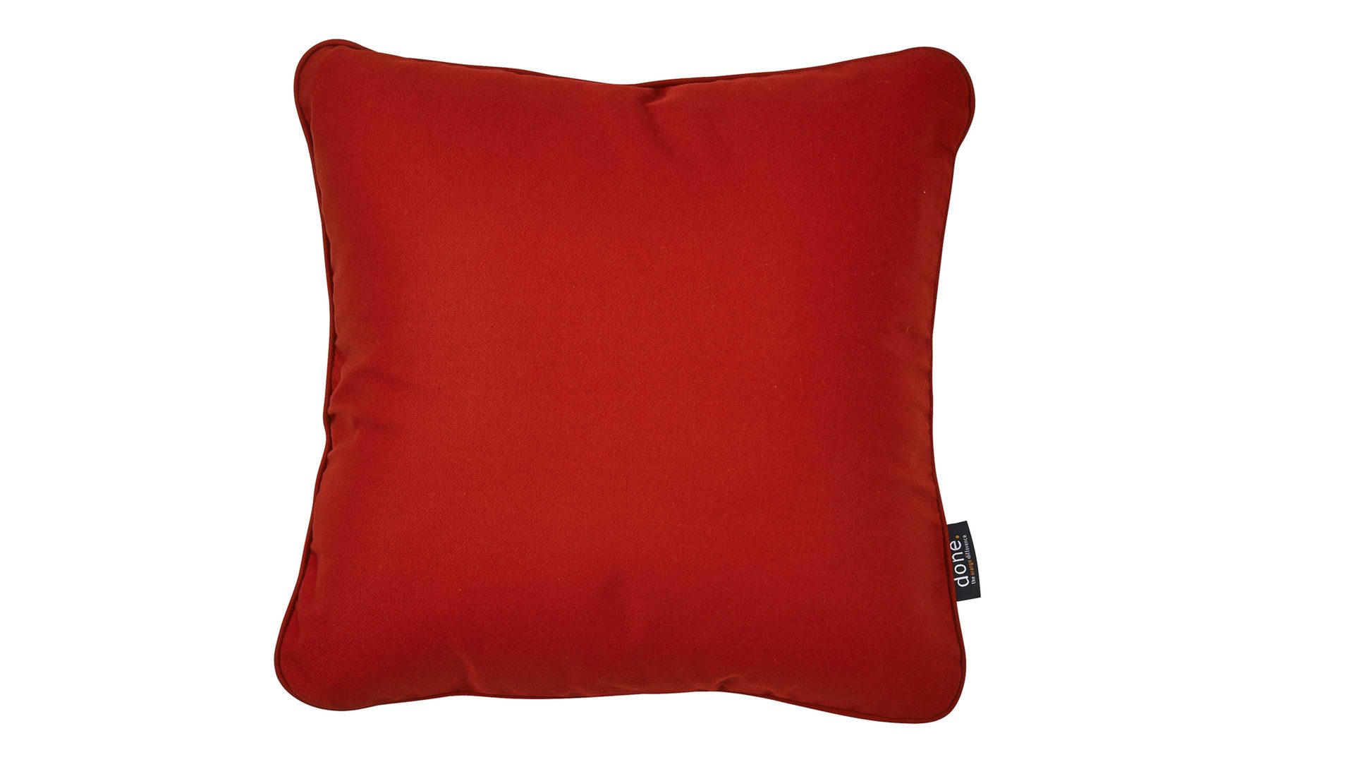 Kissenbezug /-hülle Done.® aus Baumwolle in Rot done.® Kissenhülle Cushion Uni roter Panamabezug - ca. 45 x 45 cm