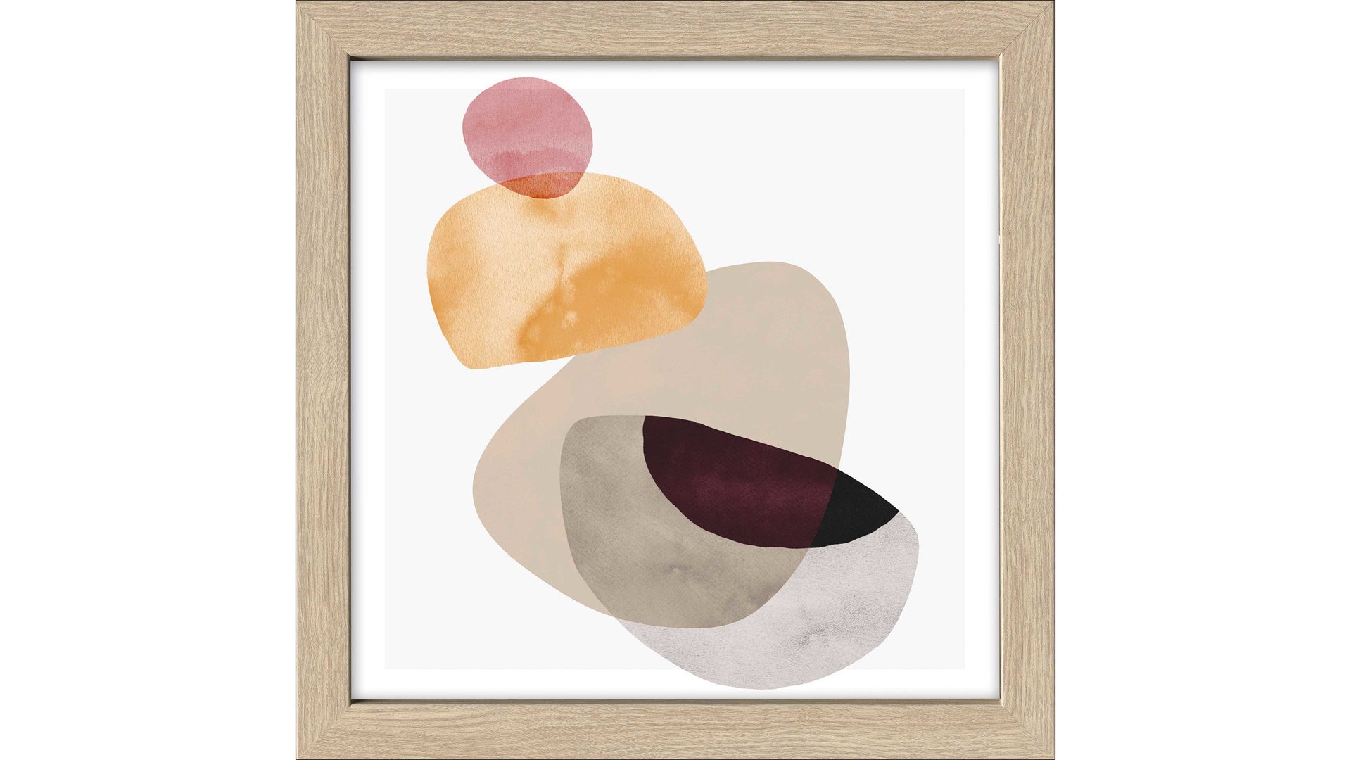 Kunstdruck Pro®art bilderpalette aus Karton / Papier / Pappe in Orange PRO®ART Kunstdruck Framed Art Abstract Shape IV - ca. 35 x 35 cm