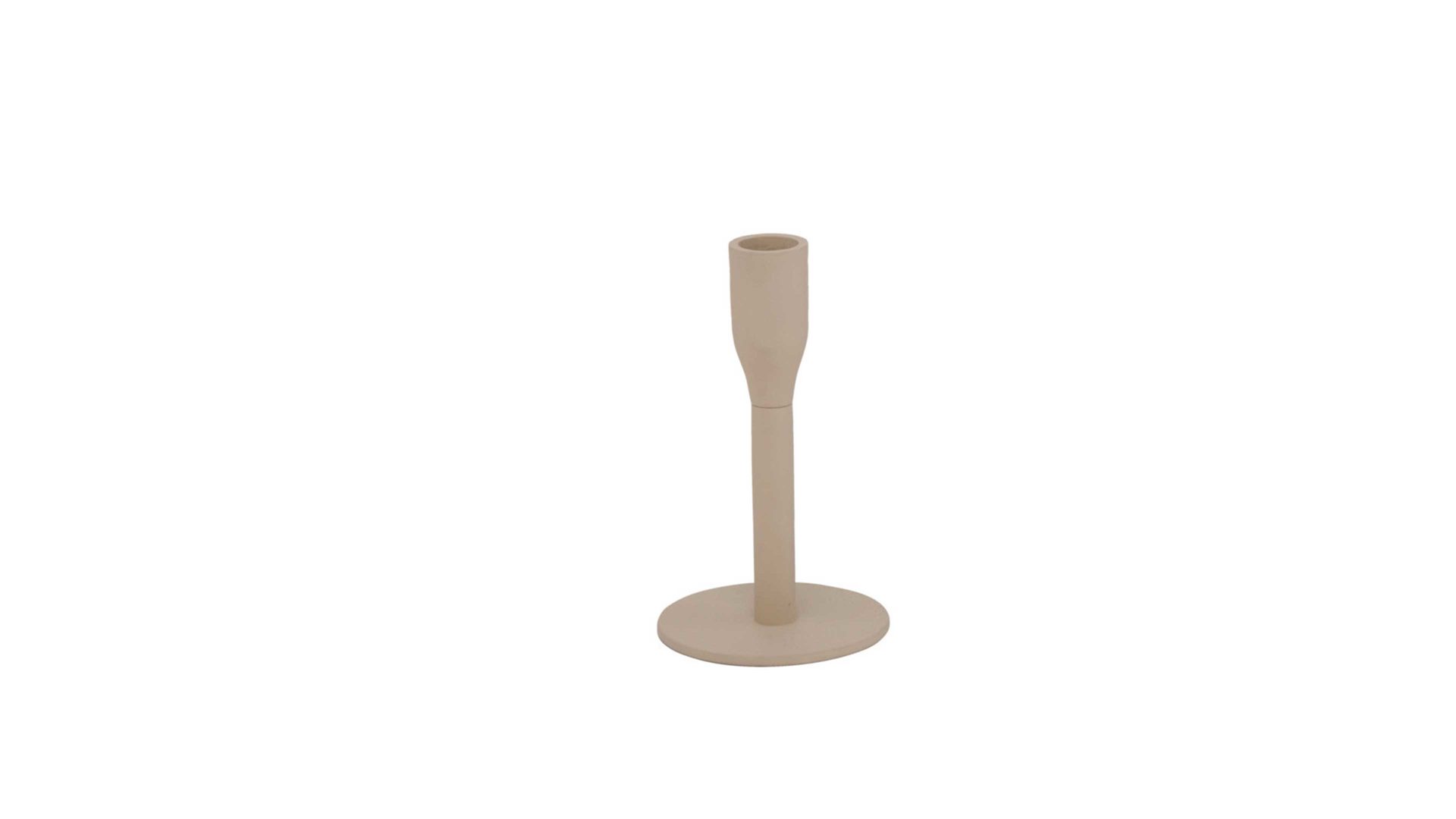 Kerzenständer Boltze aus Metall in Beige Kerzenständer Masdour Beige – Höhe ca. 15 cm