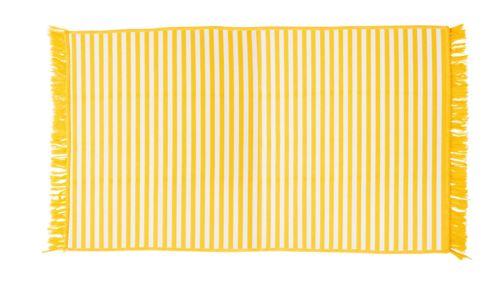 Outdoor-Teppich Done® be different aus Kunstfaser in Gelb DONE® Outdoor-Teppich Lemon & Weiß - ca. 160 x 250 cm