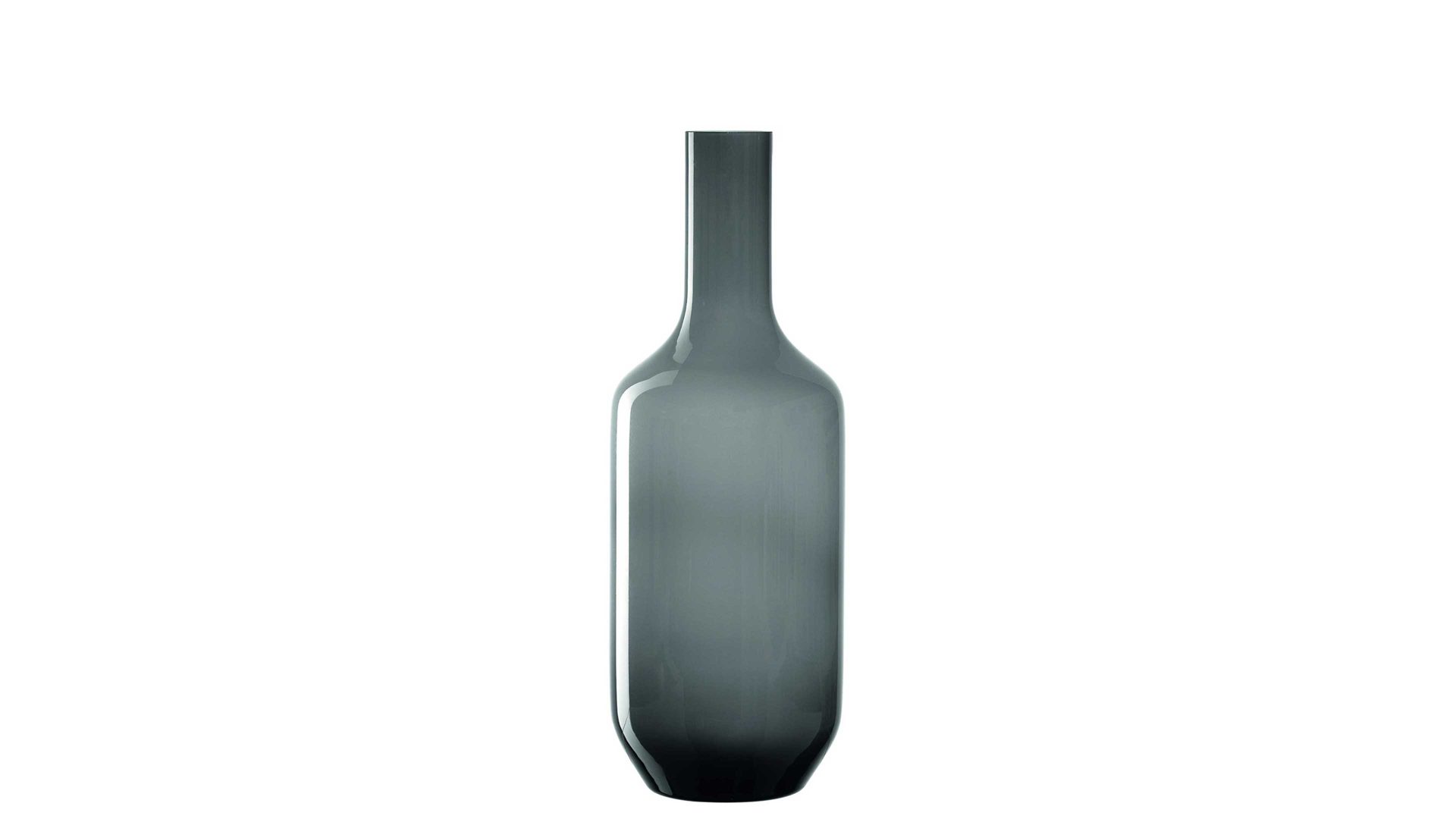 Vase Leonardo | glaskoch aus Glas in Dunkelgrau LEONARDO Vase Milano graues Glas – Höhe ca. 50 cm