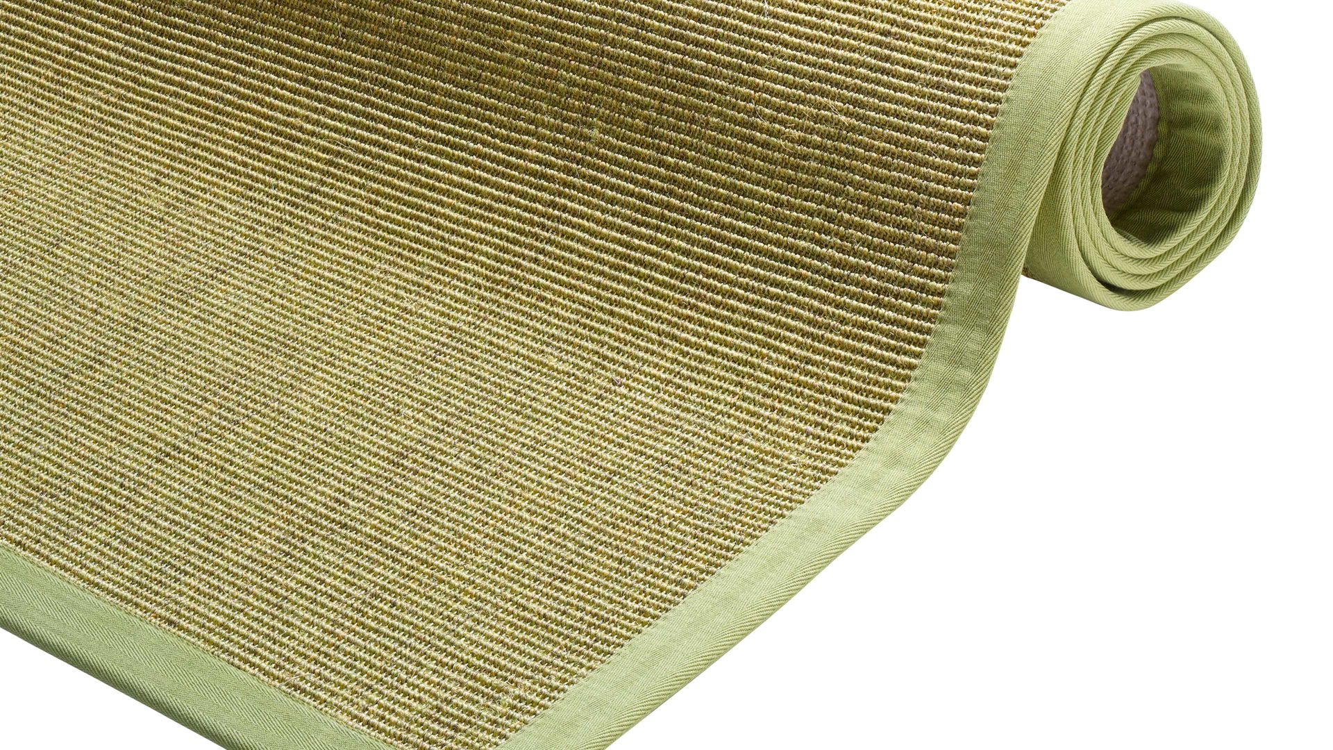 Webteppich Golze | astra aus Naturfaser in Grün ARMADA Teppich Cancun heufarbener Sisal - ca. 140 x 200 cm