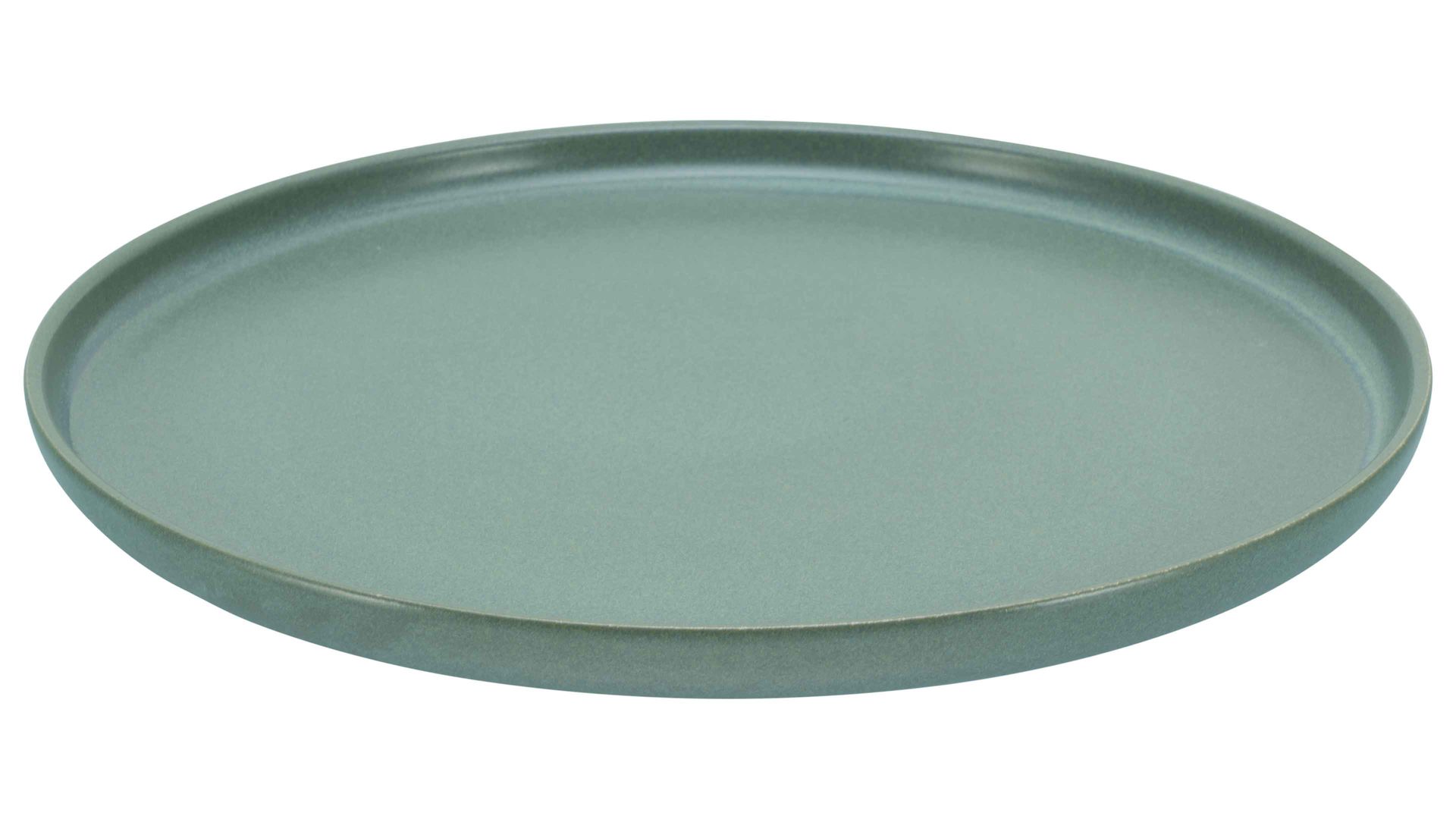 Servierplatte Creatable aus Keramik in Grün CREATABLE Uno – Gourmetplatte grünes Steinzeug – Durchmesser ca. 33 cm