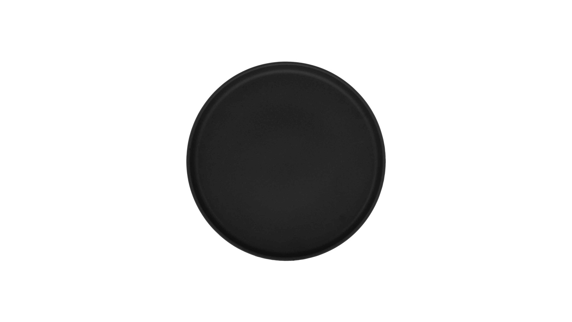 Kuchenteller Creatable aus Keramik in Schwarz CREATABLE Uno – Dessertteller schwarzes Steinzeug – Durchmesser ca. 21 cm
