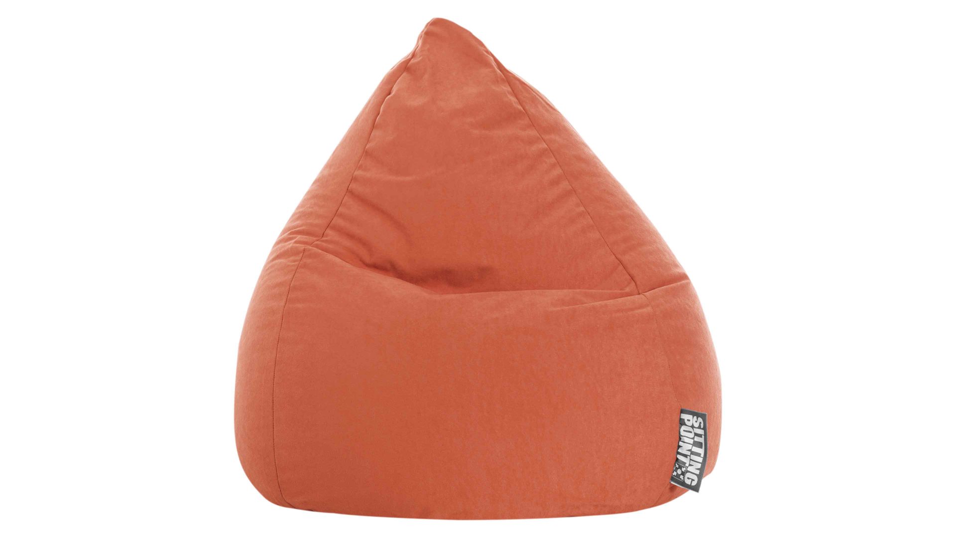 Standard-Sitzsack Magma sitting point aus Kunstfaser in Orange SITTING POINT beanbag easy XL als Sitzmöbel orange Mikrofaser - ca. 220 Liter